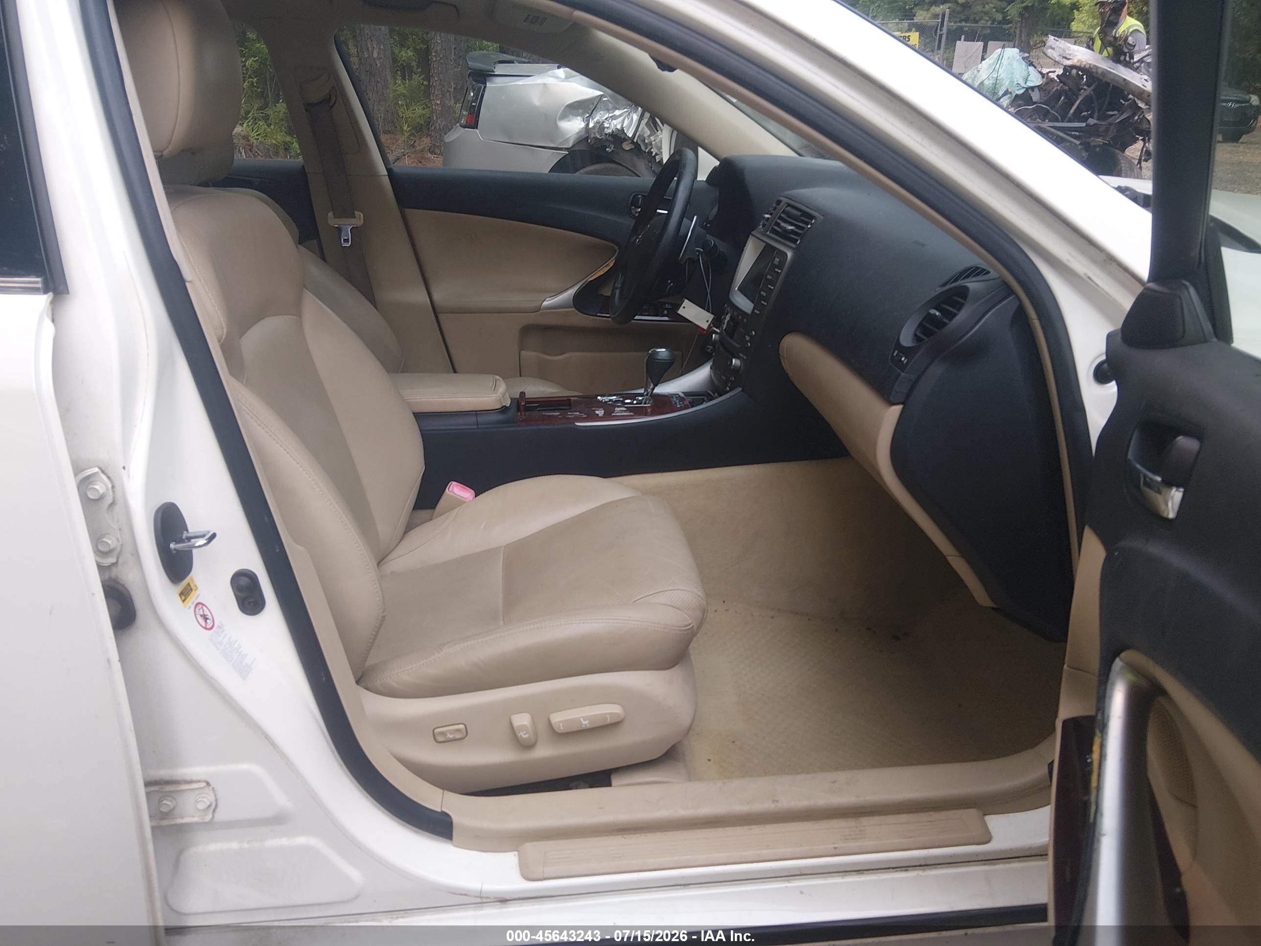 2006 Lexus Is 250   White vin: JTHCK262062004914