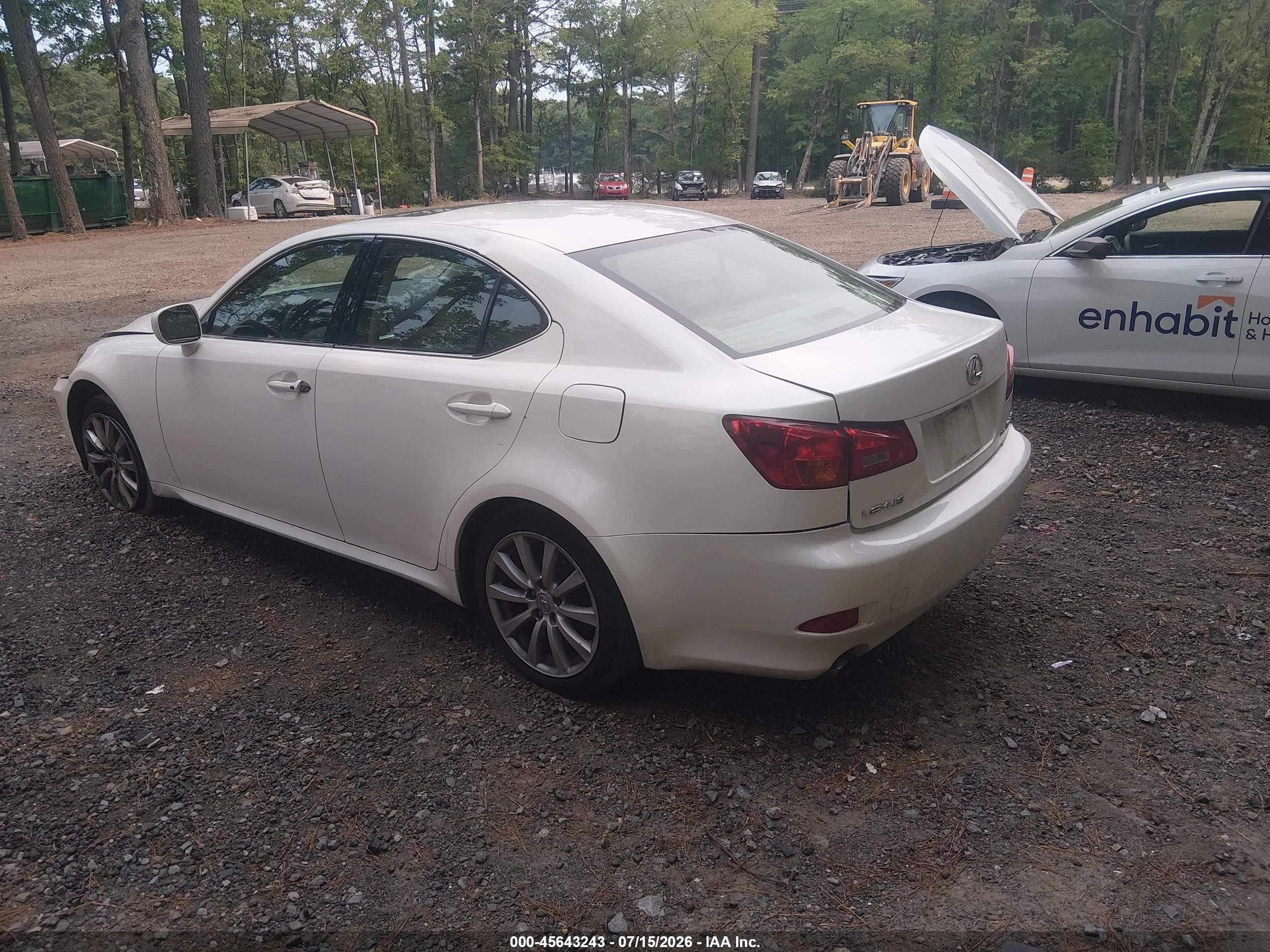 2006 Lexus Is 250   White vin: JTHCK262062004914