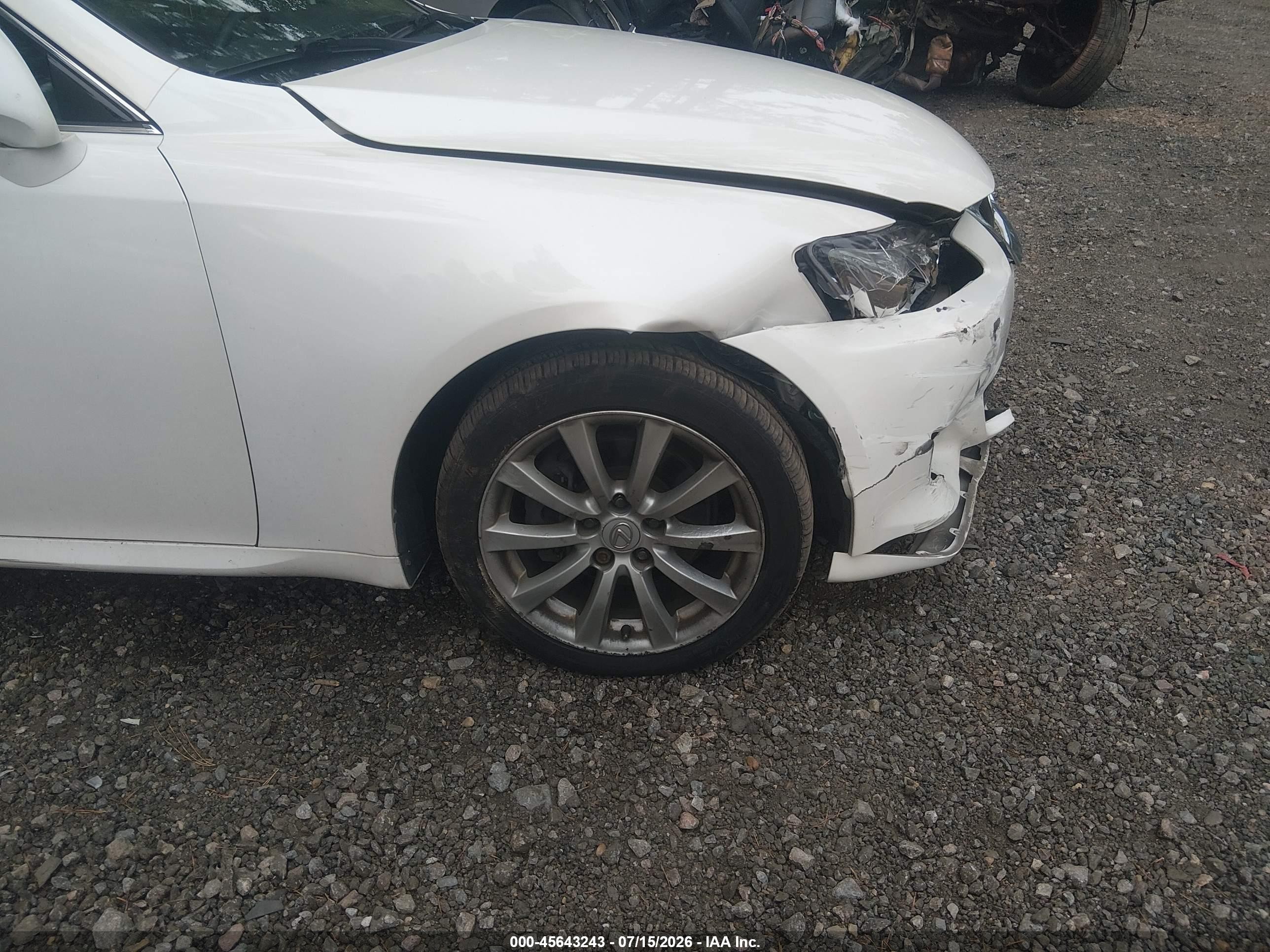 2006 Lexus Is 250   White vin: JTHCK262062004914