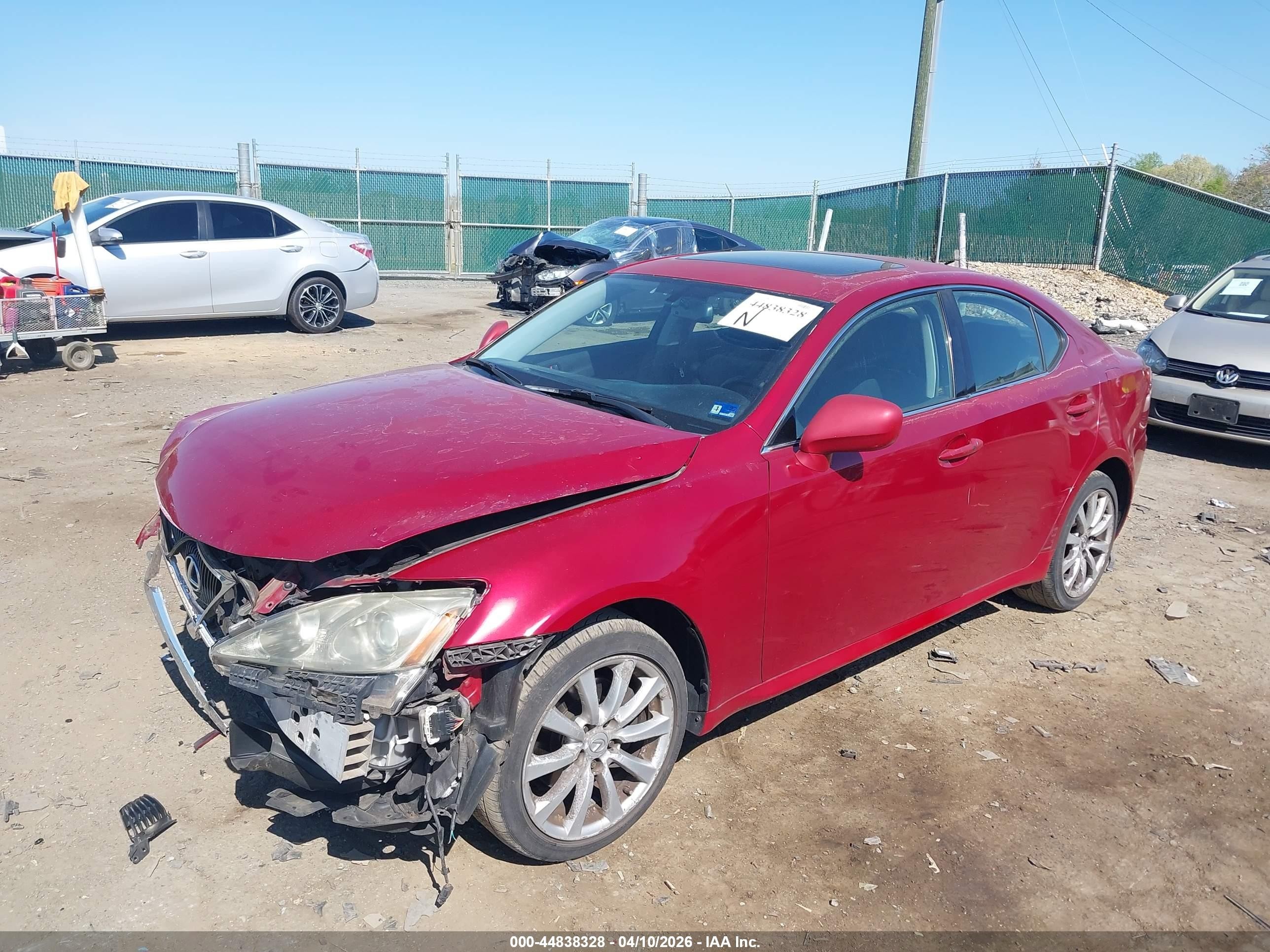 2006 Lexus Is 250   Red vin: JTHCK262062008395