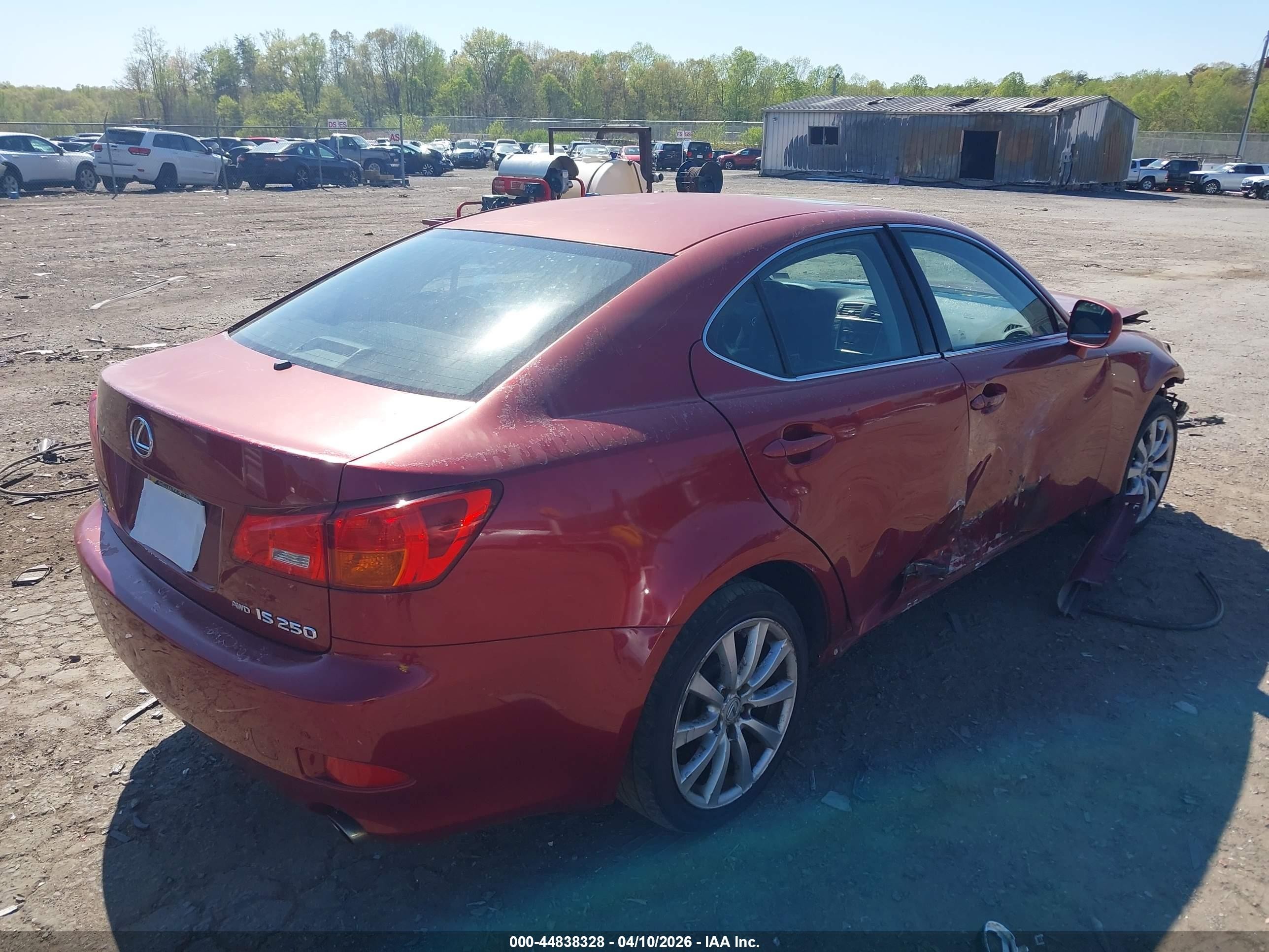 2006 Lexus Is 250   Red vin: JTHCK262062008395