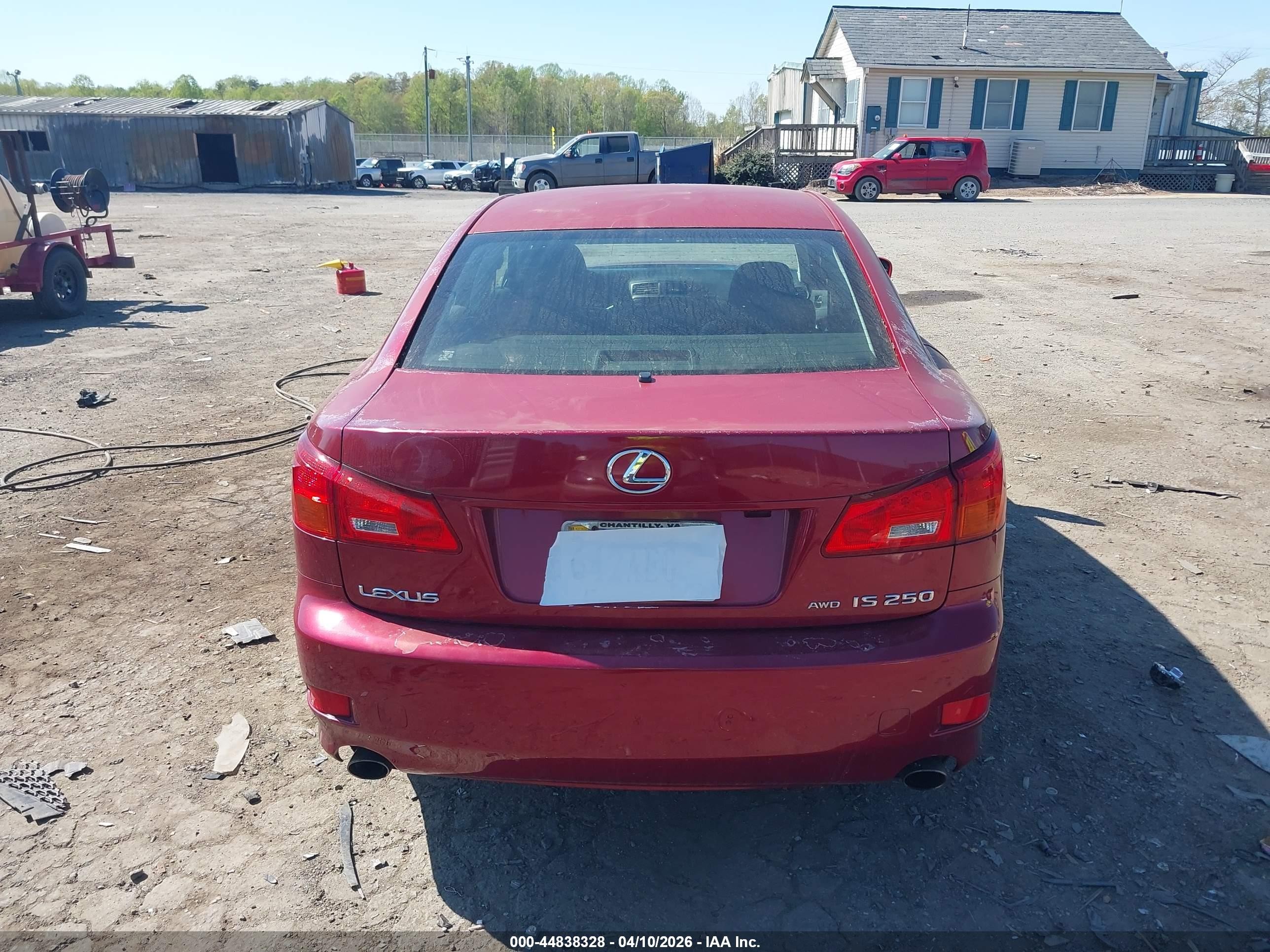 2006 Lexus Is 250   Red vin: JTHCK262062008395