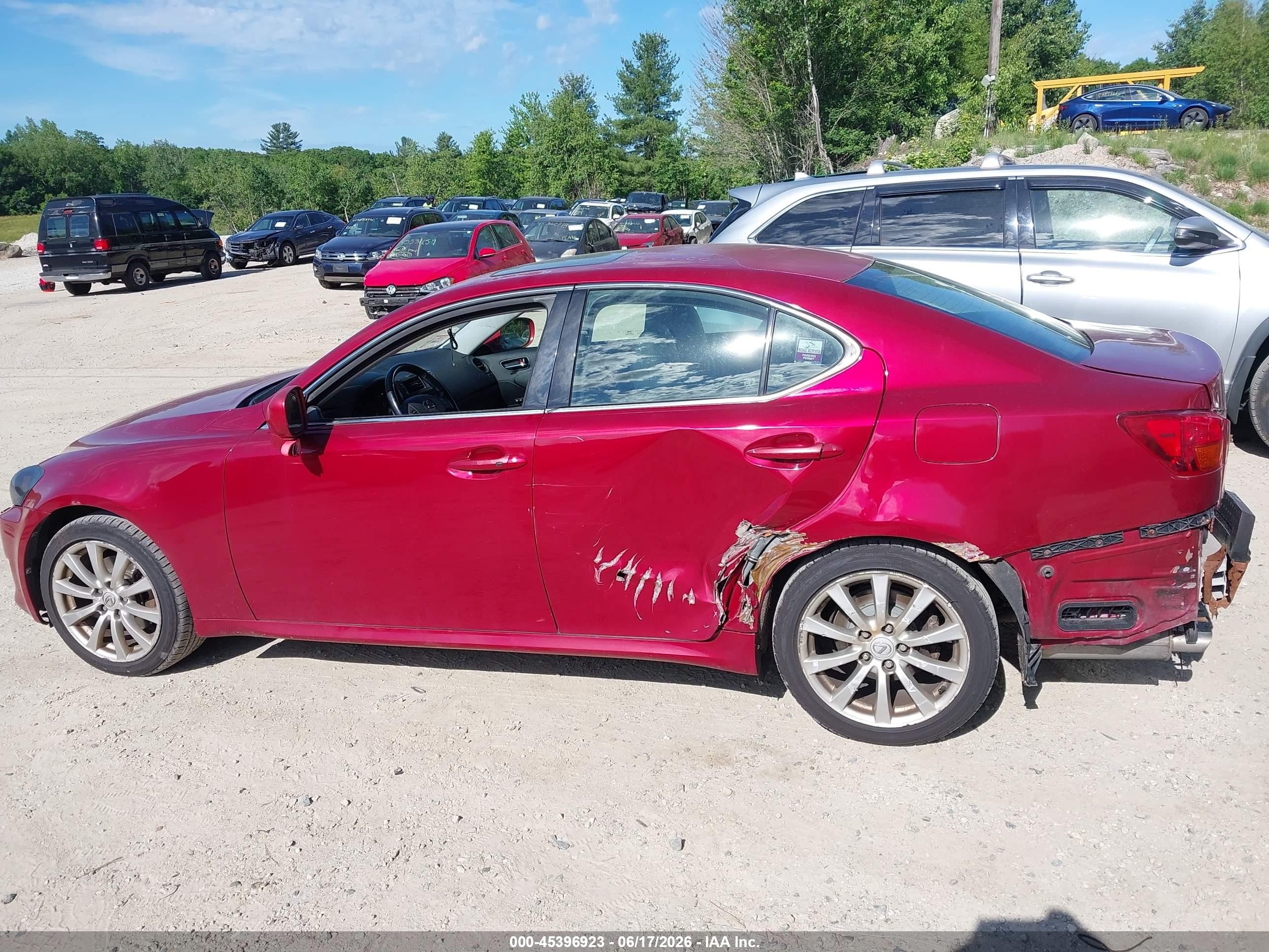 2006 Lexus Is 250   Burgundy vin: JTHCK262062008641