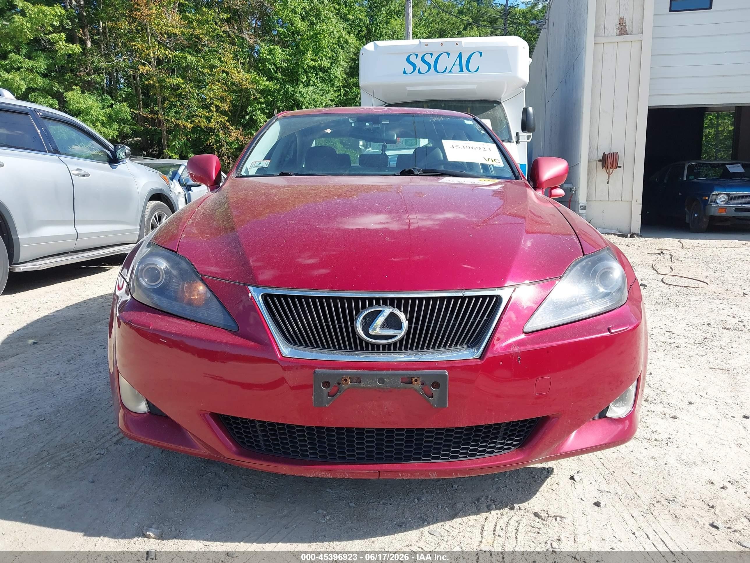 2006 Lexus Is 250   Burgundy vin: JTHCK262062008641