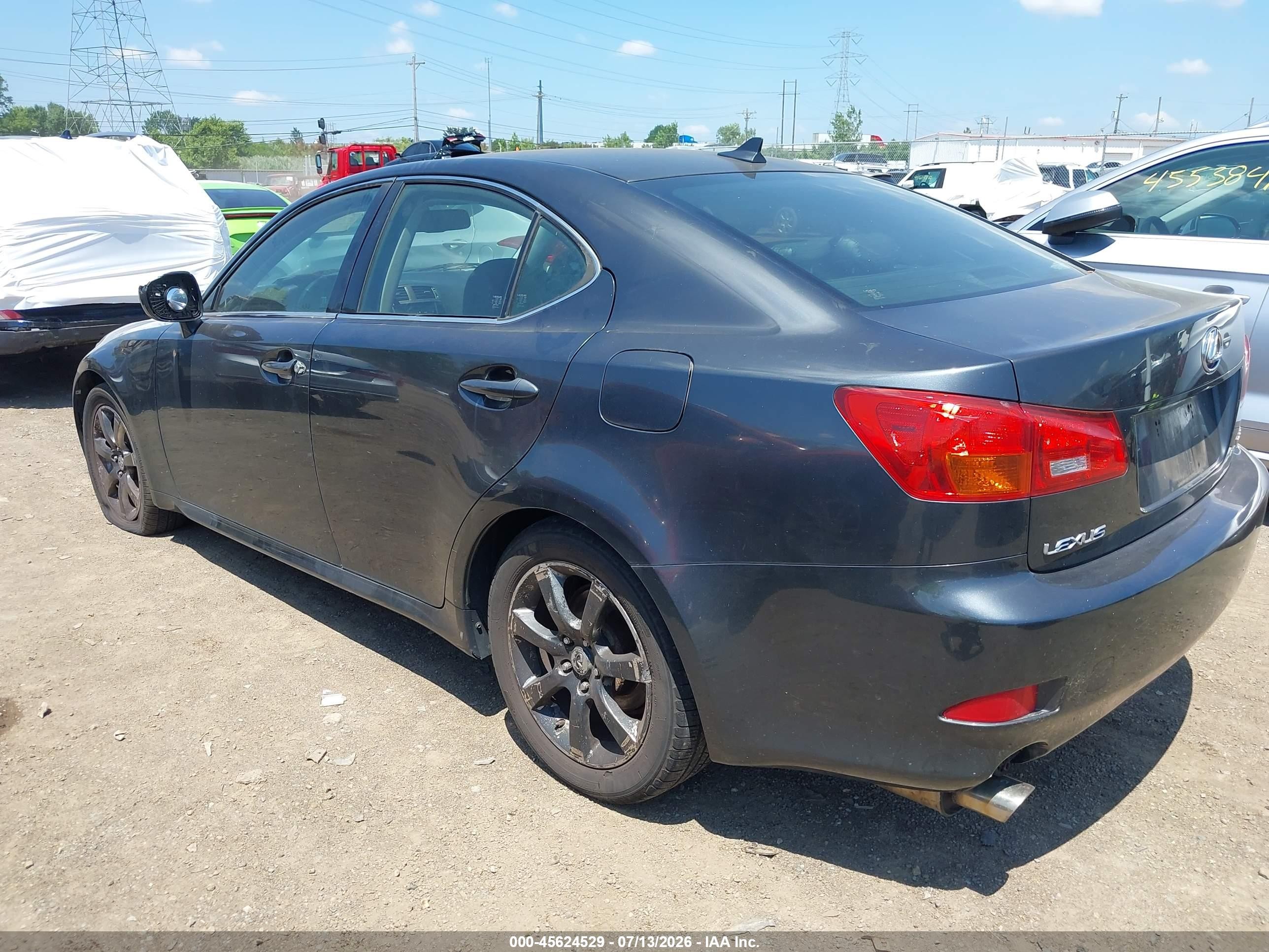 2007 Lexus Is 250   Black vin: JTHCK262072011864