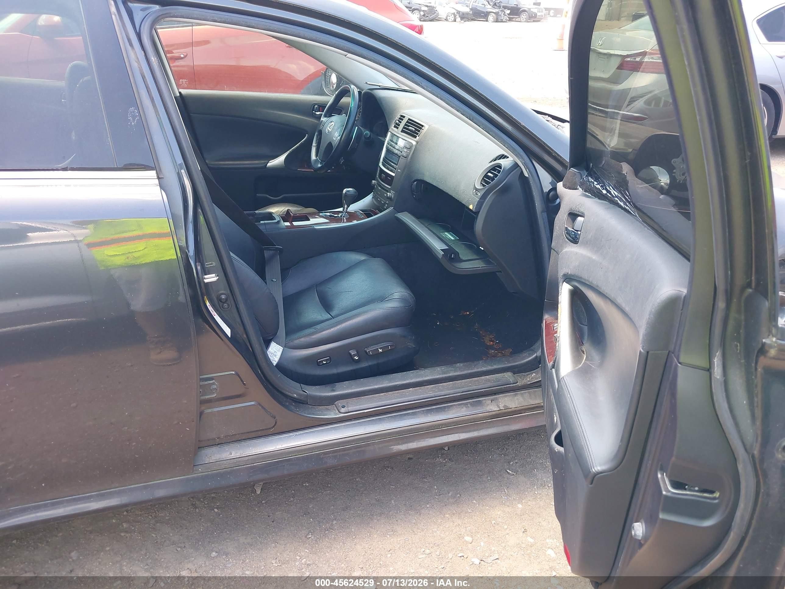 2007 Lexus Is 250   Black vin: JTHCK262072011864