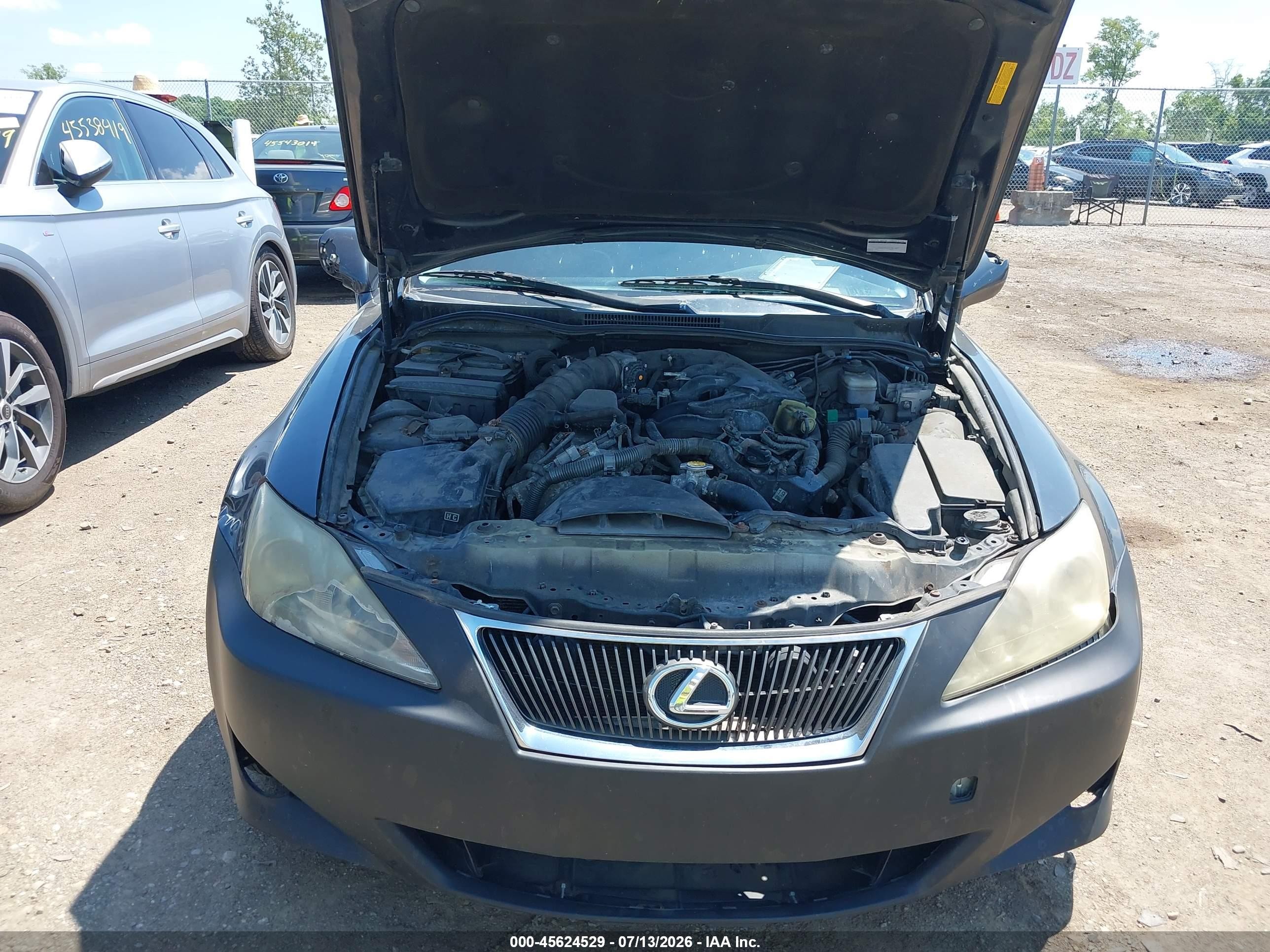 2007 Lexus Is 250   Black vin: JTHCK262072011864