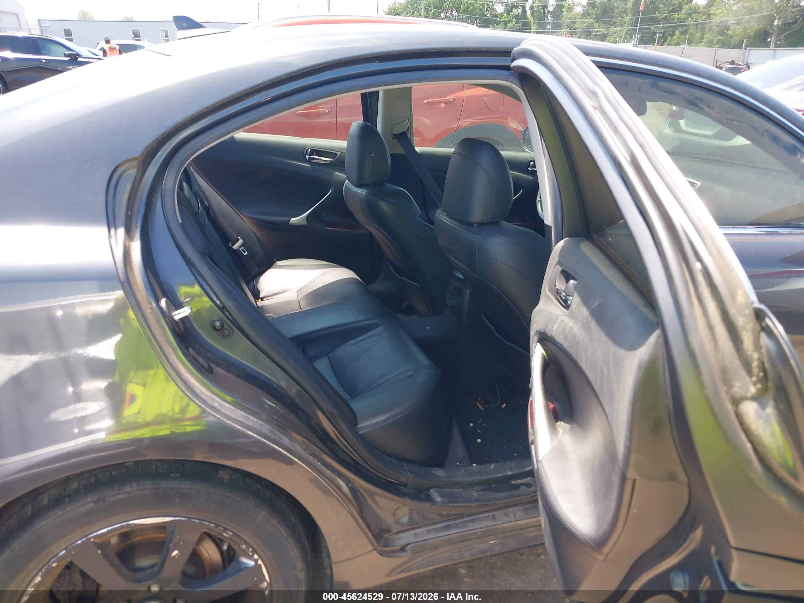 2007 Lexus Is 250   Black vin: JTHCK262072011864