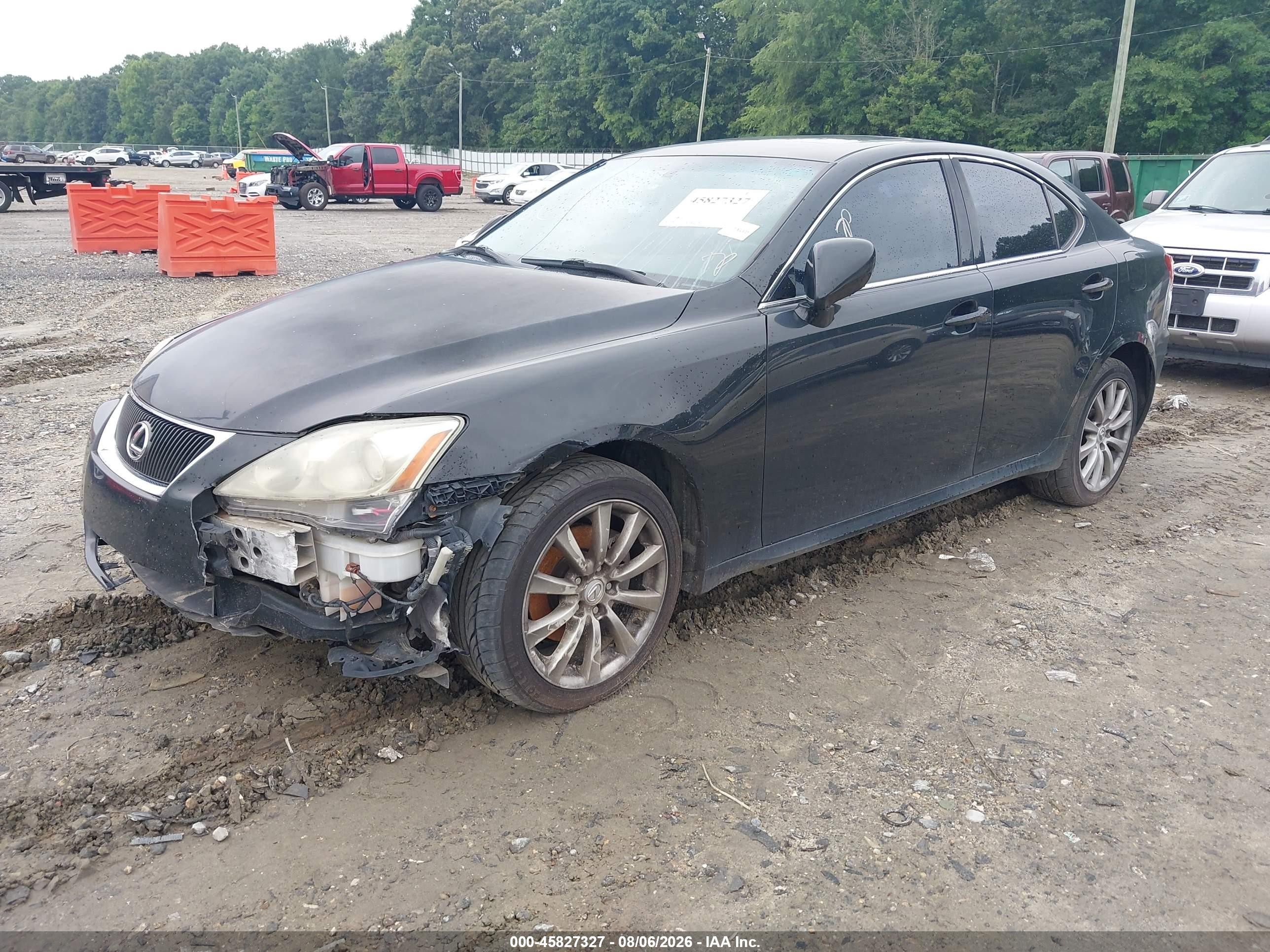2007 Lexus Is 250   Black vin: JTHCK262072019401