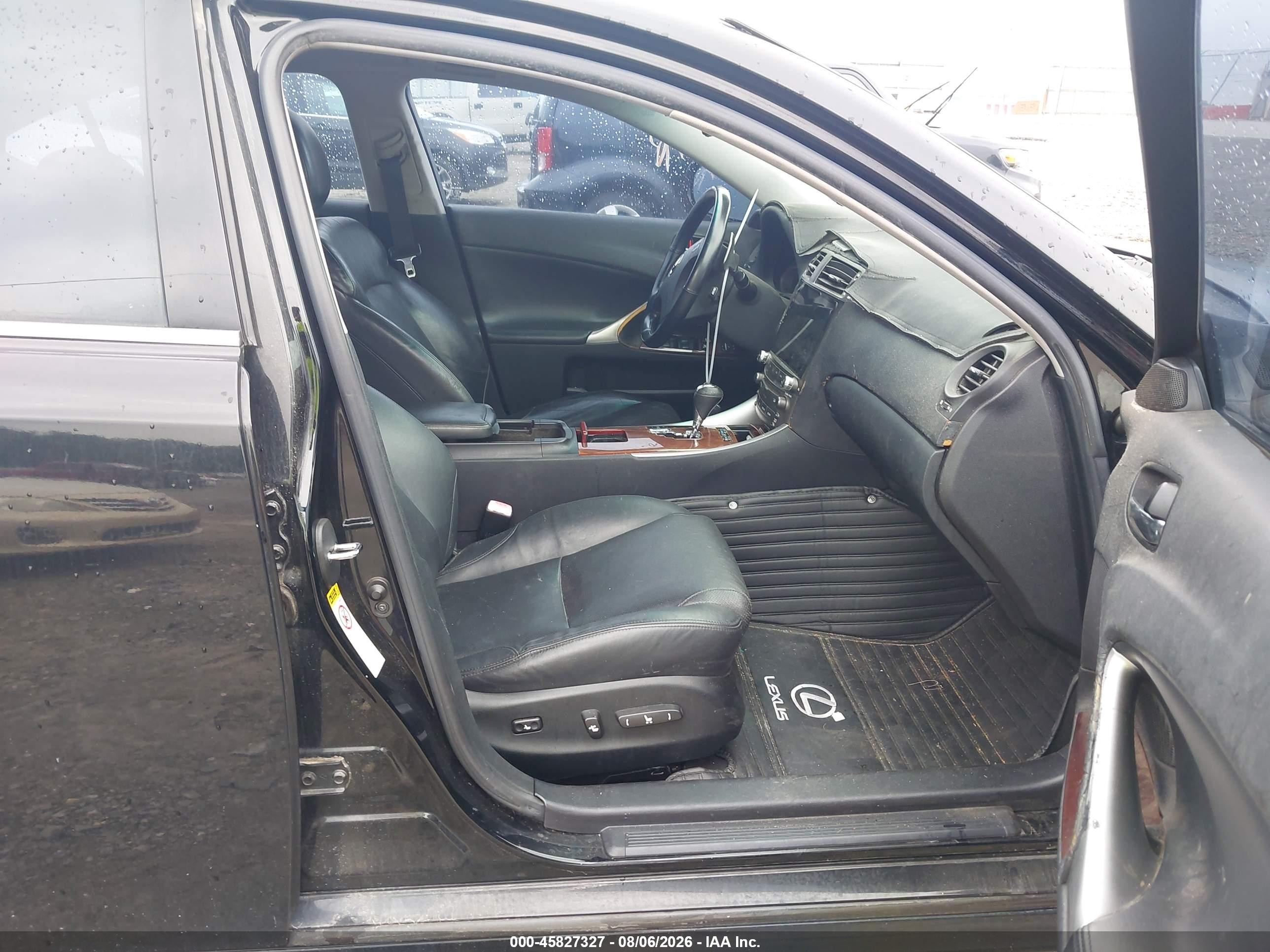 2007 Lexus Is 250   Black vin: JTHCK262072019401