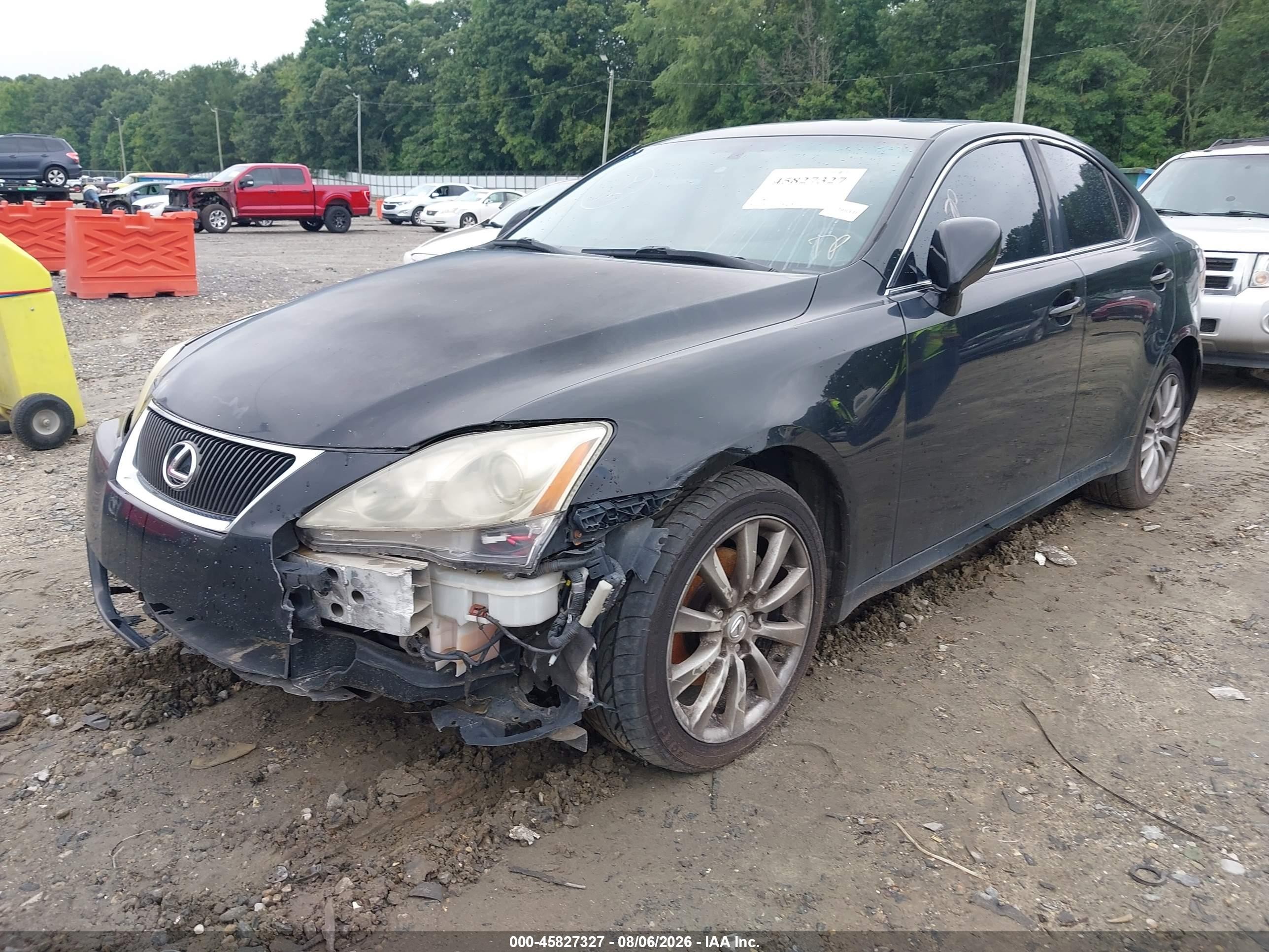 2007 Lexus Is 250   Black vin: JTHCK262072019401