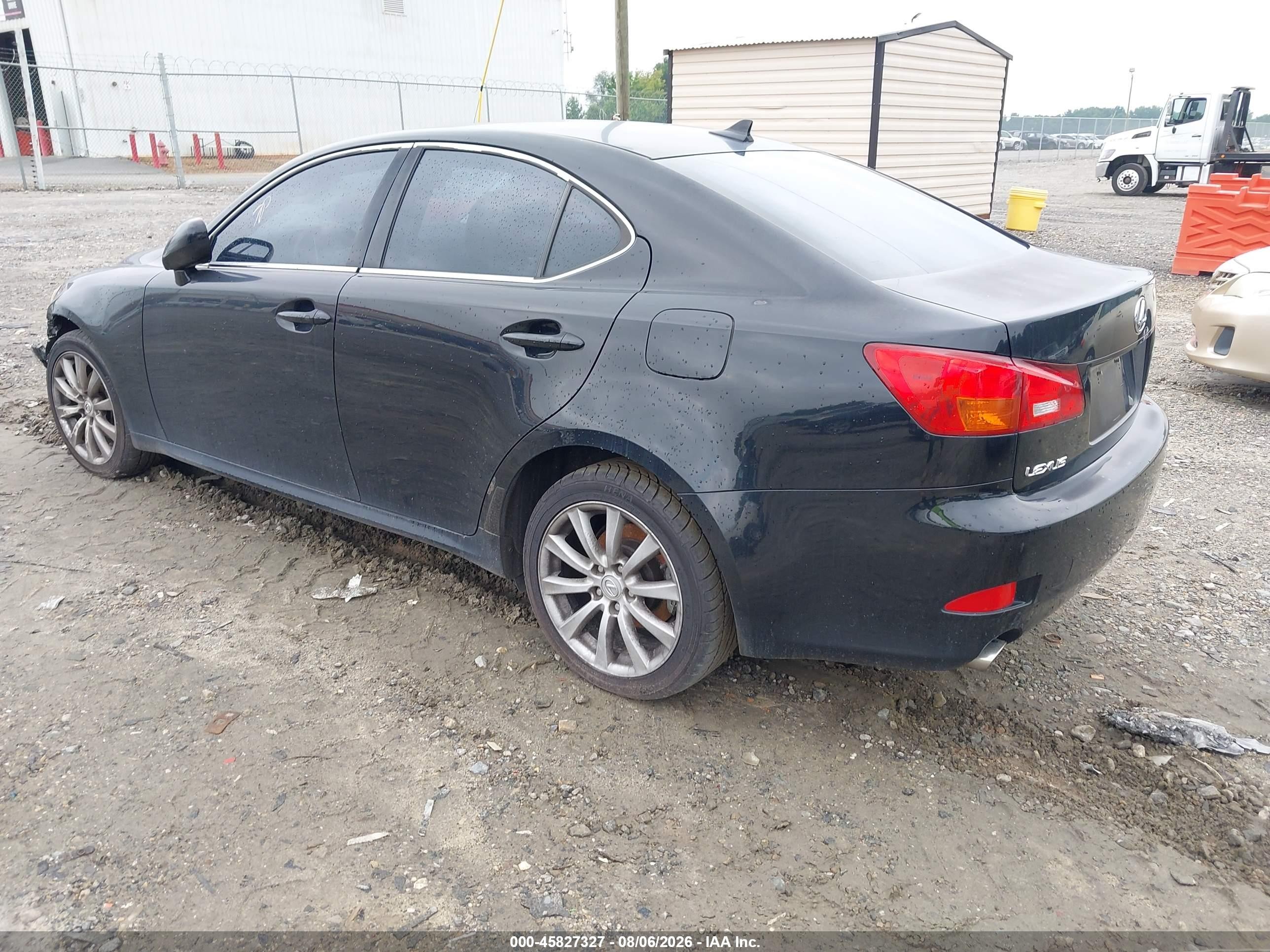 2007 Lexus Is 250   Black vin: JTHCK262072019401
