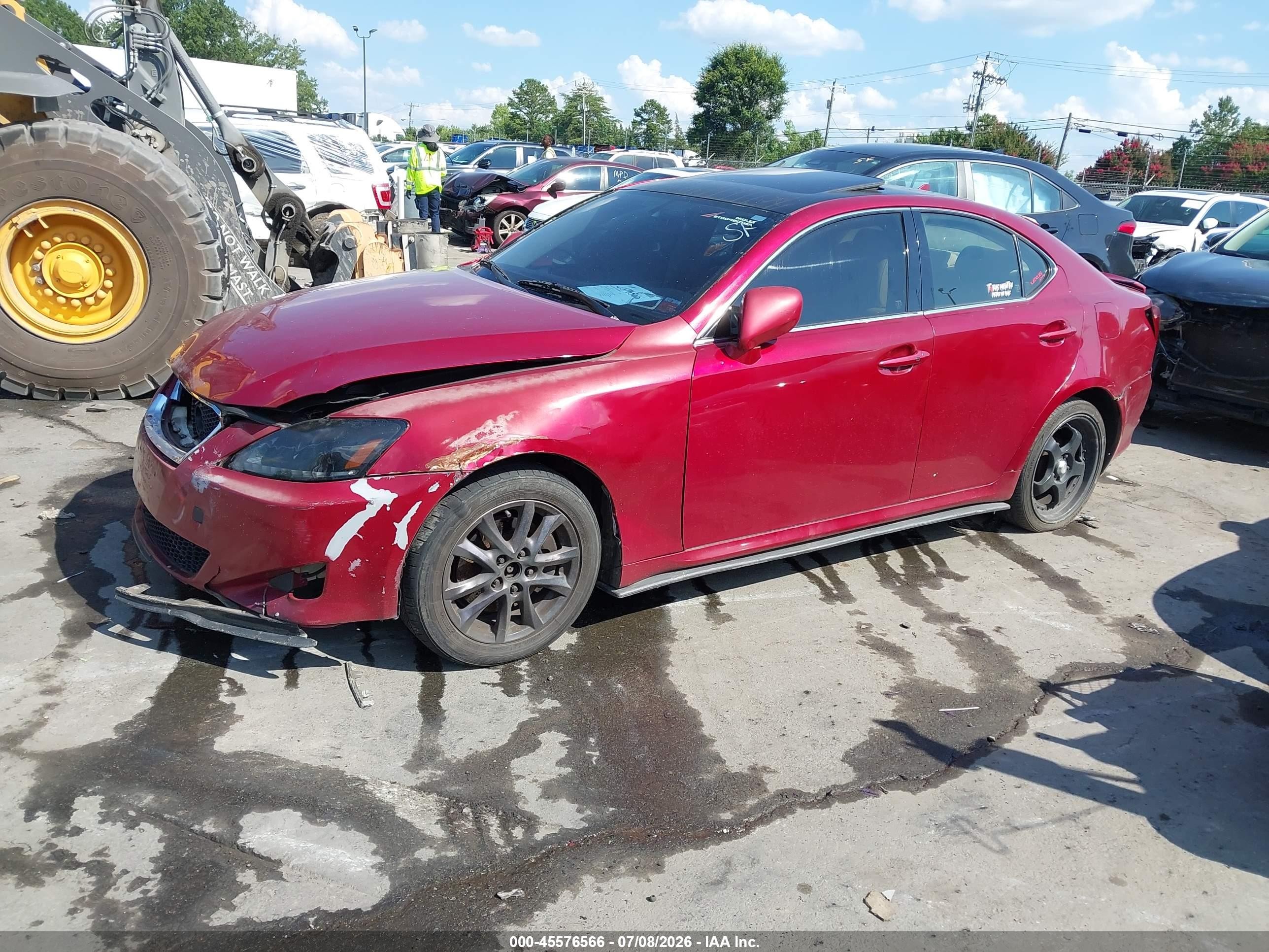 2007 Lexus Is 250   Red vin: JTHCK262075009983