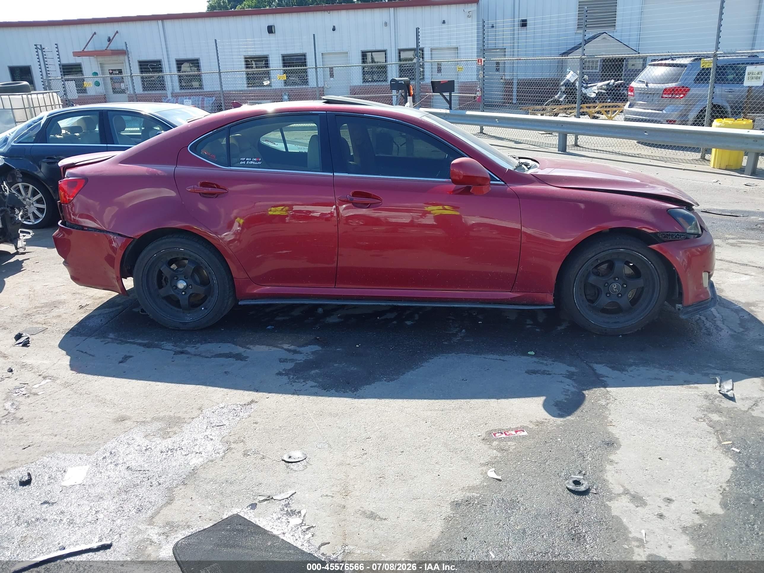 2007 Lexus Is 250   Red vin: JTHCK262075009983