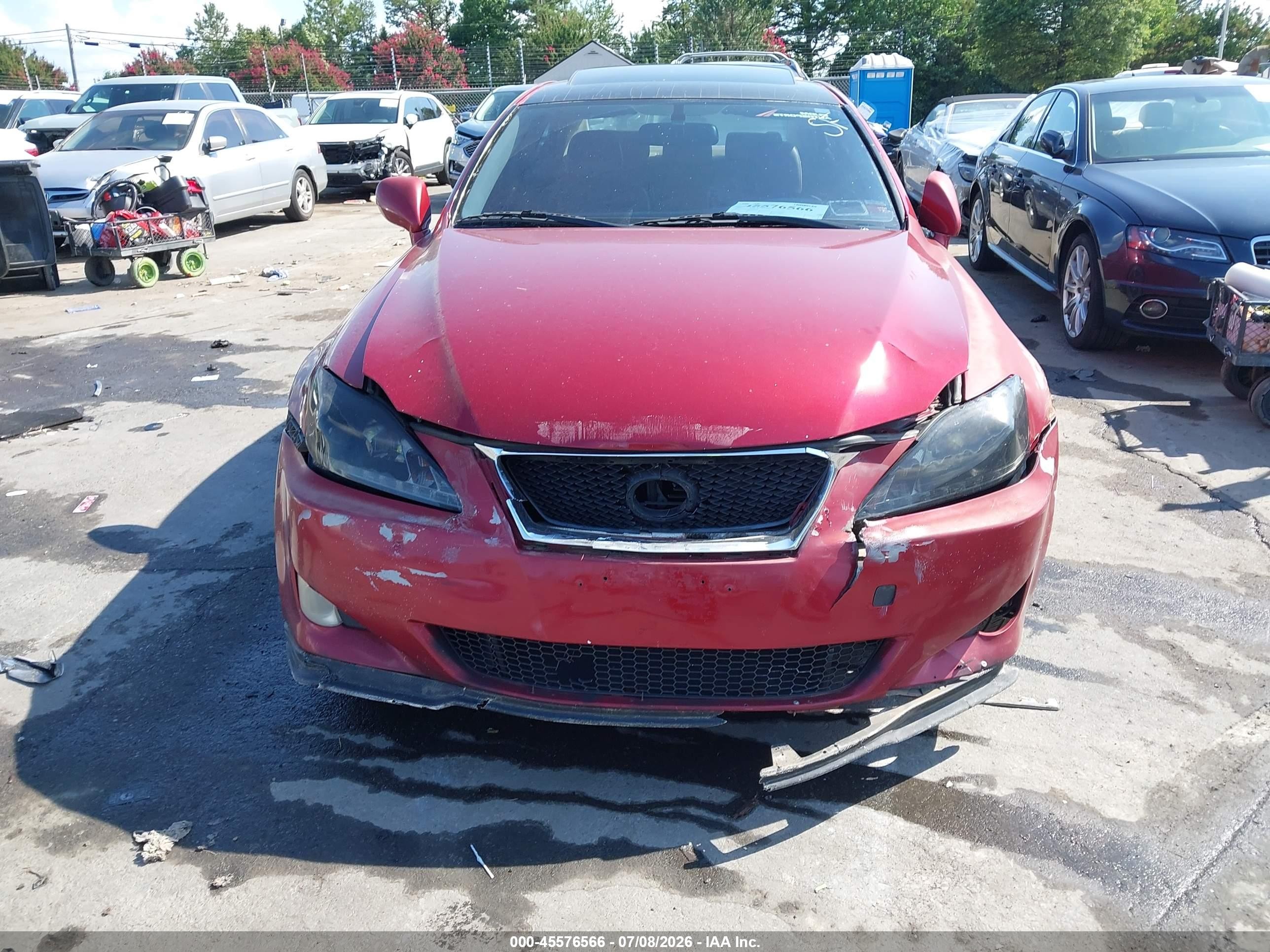 2007 Lexus Is 250   Red vin: JTHCK262075009983