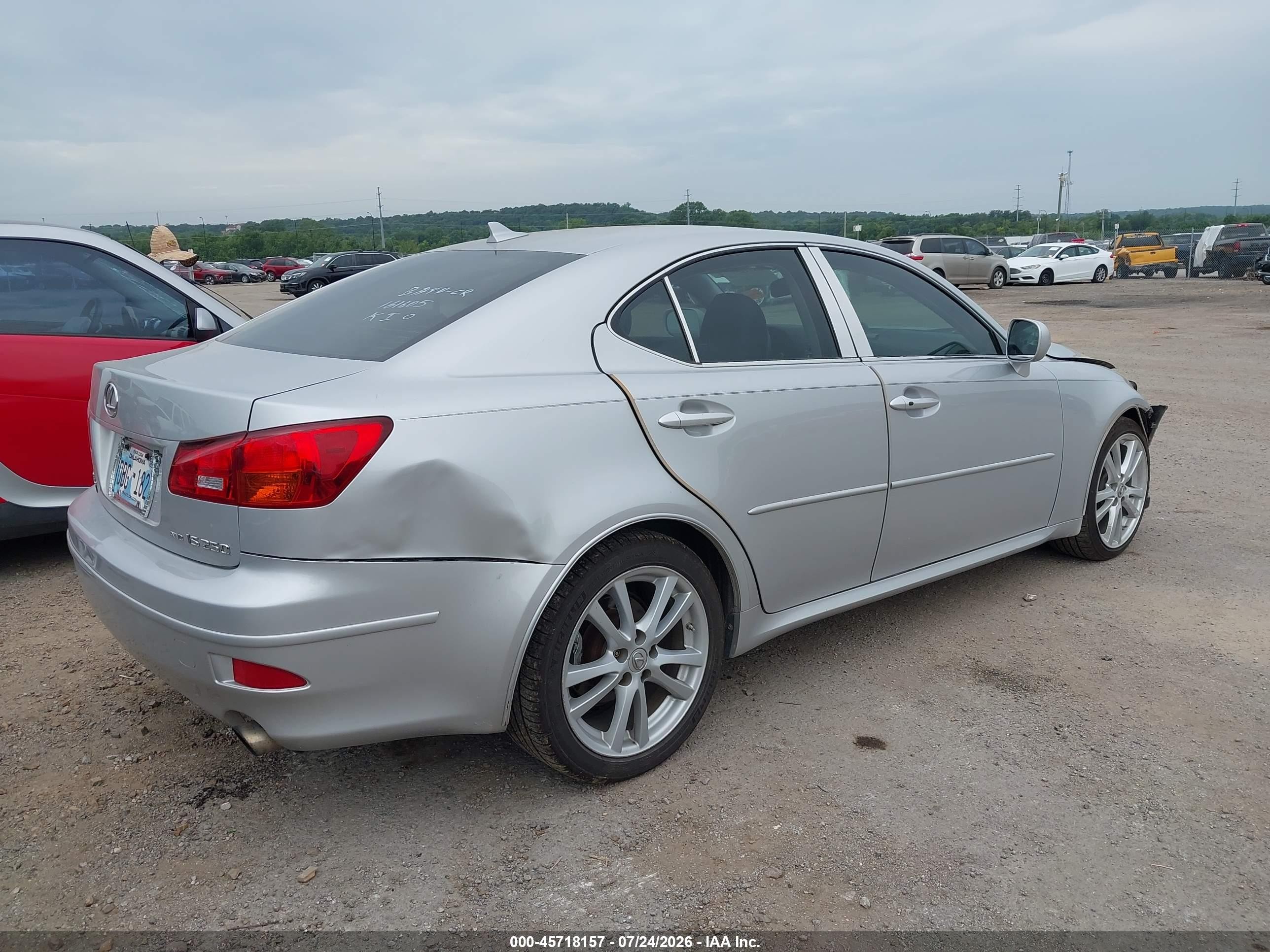 2008 Lexus Is 250   Silver vin: JTHCK262085015977