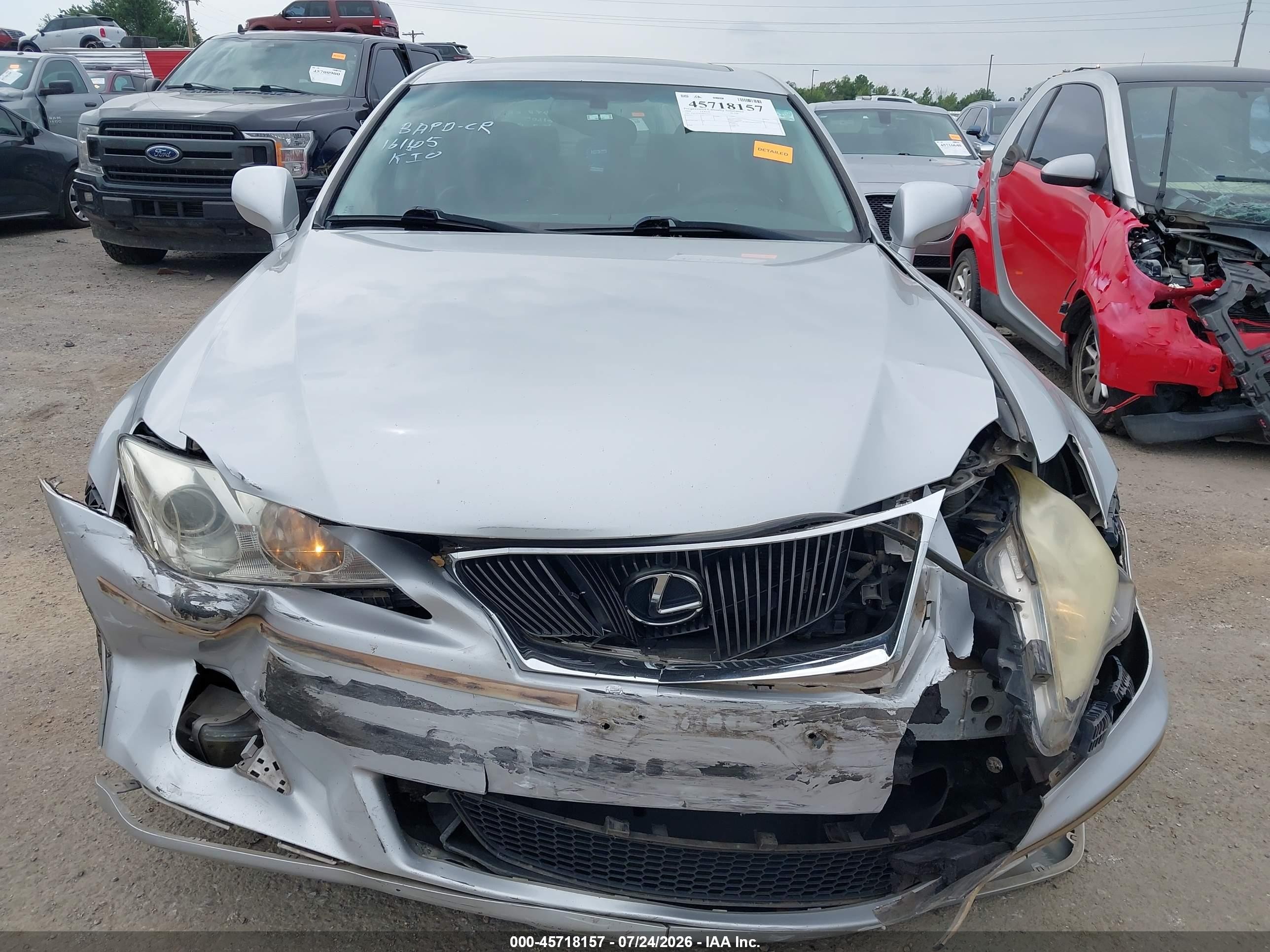 2008 Lexus Is 250   Silver vin: JTHCK262085015977