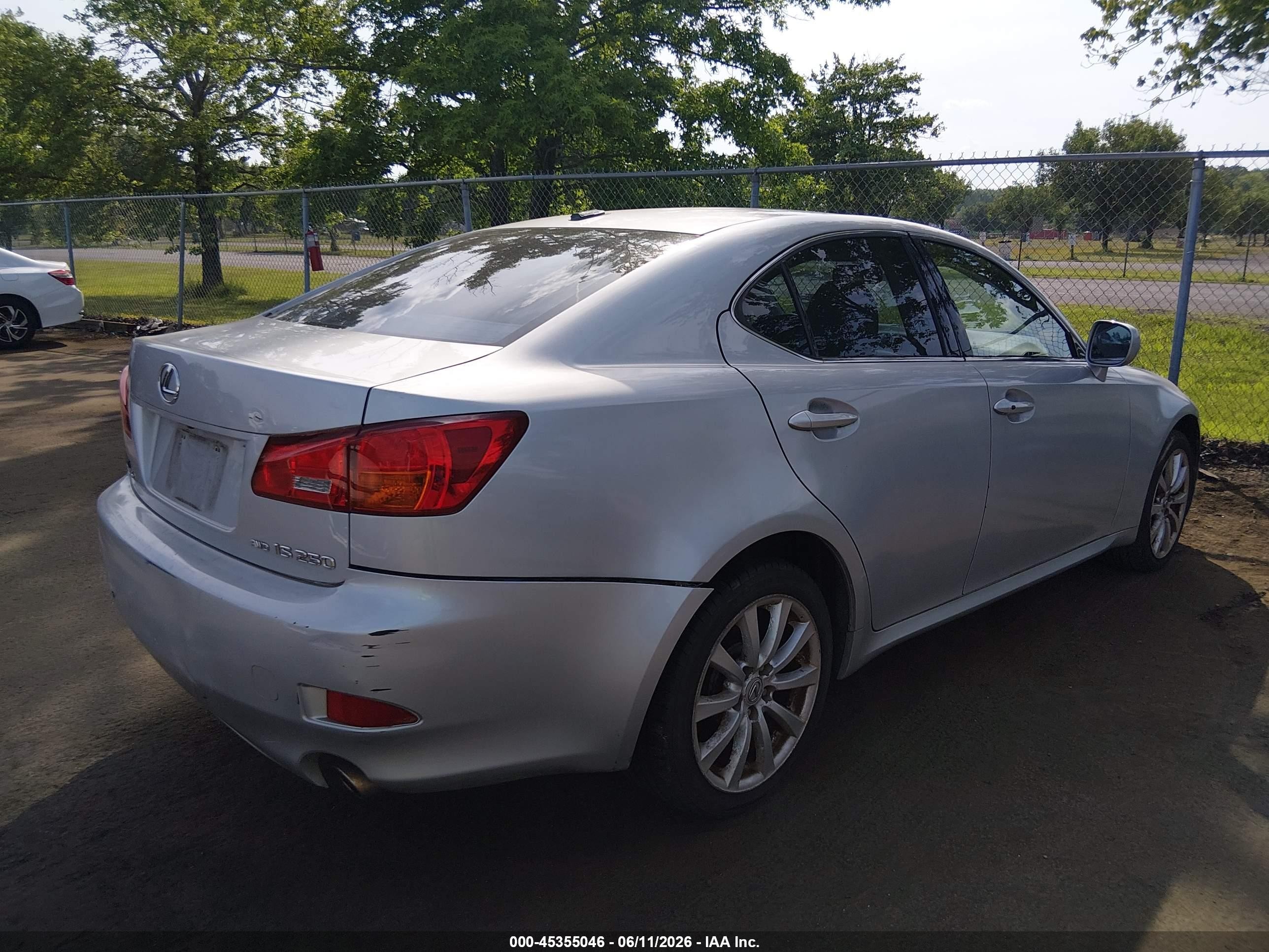 2008 Lexus Is 250   Silver vin: JTHCK262085023691