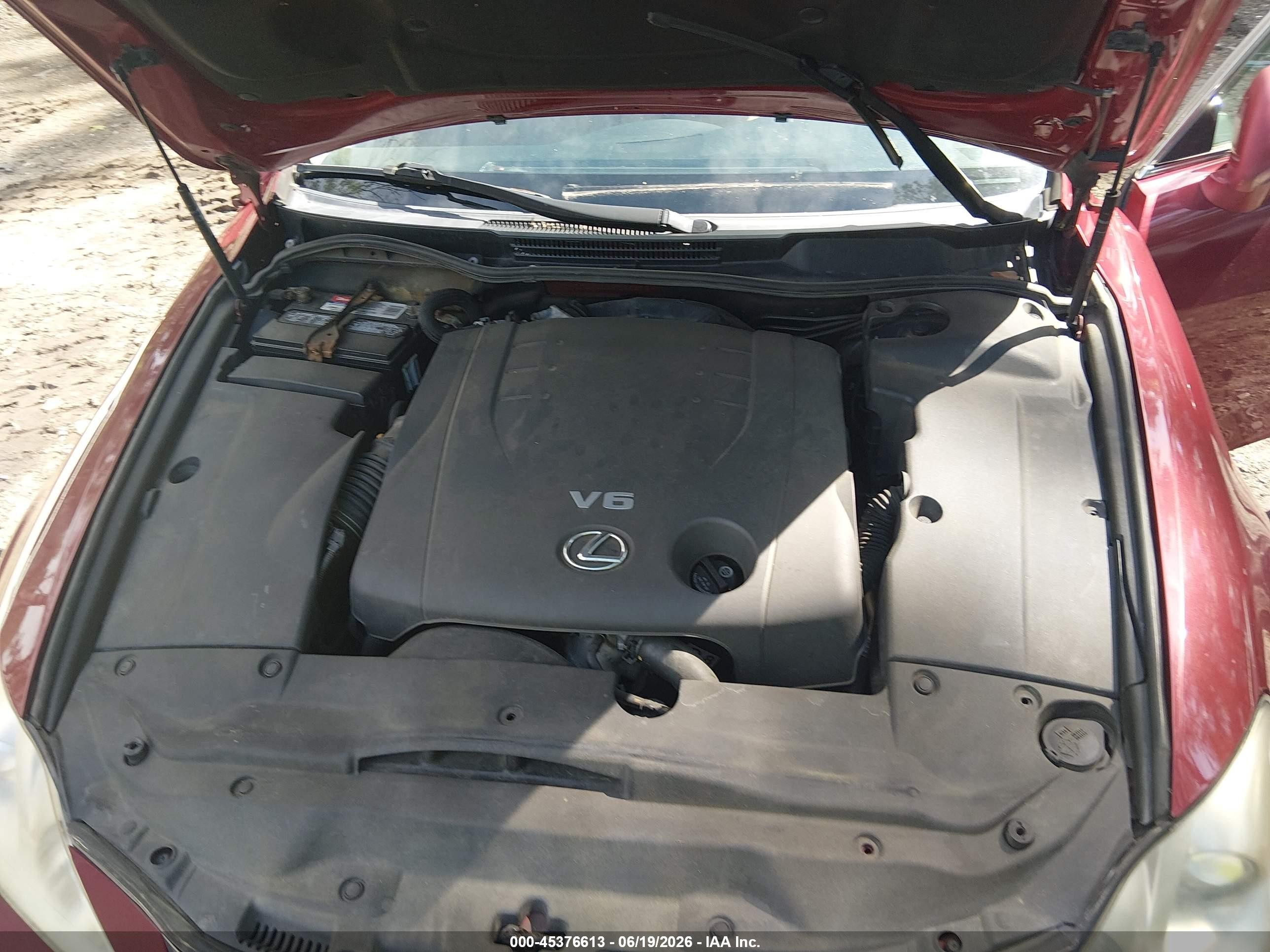 2008 Lexus Is 250 Red vin: JTHCK262085026932