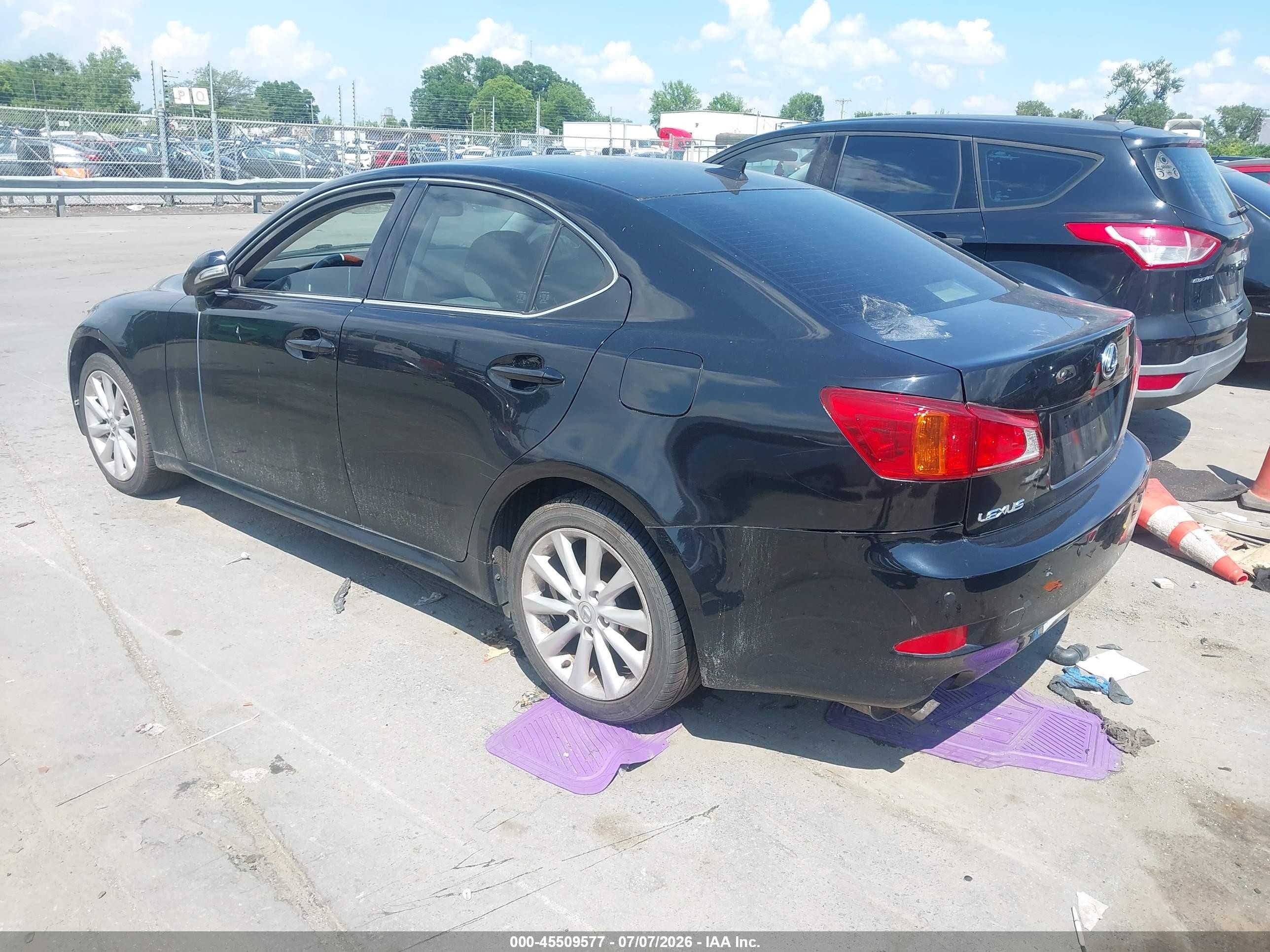 2009 Lexus Is 250   Black vin: JTHCK262092031602