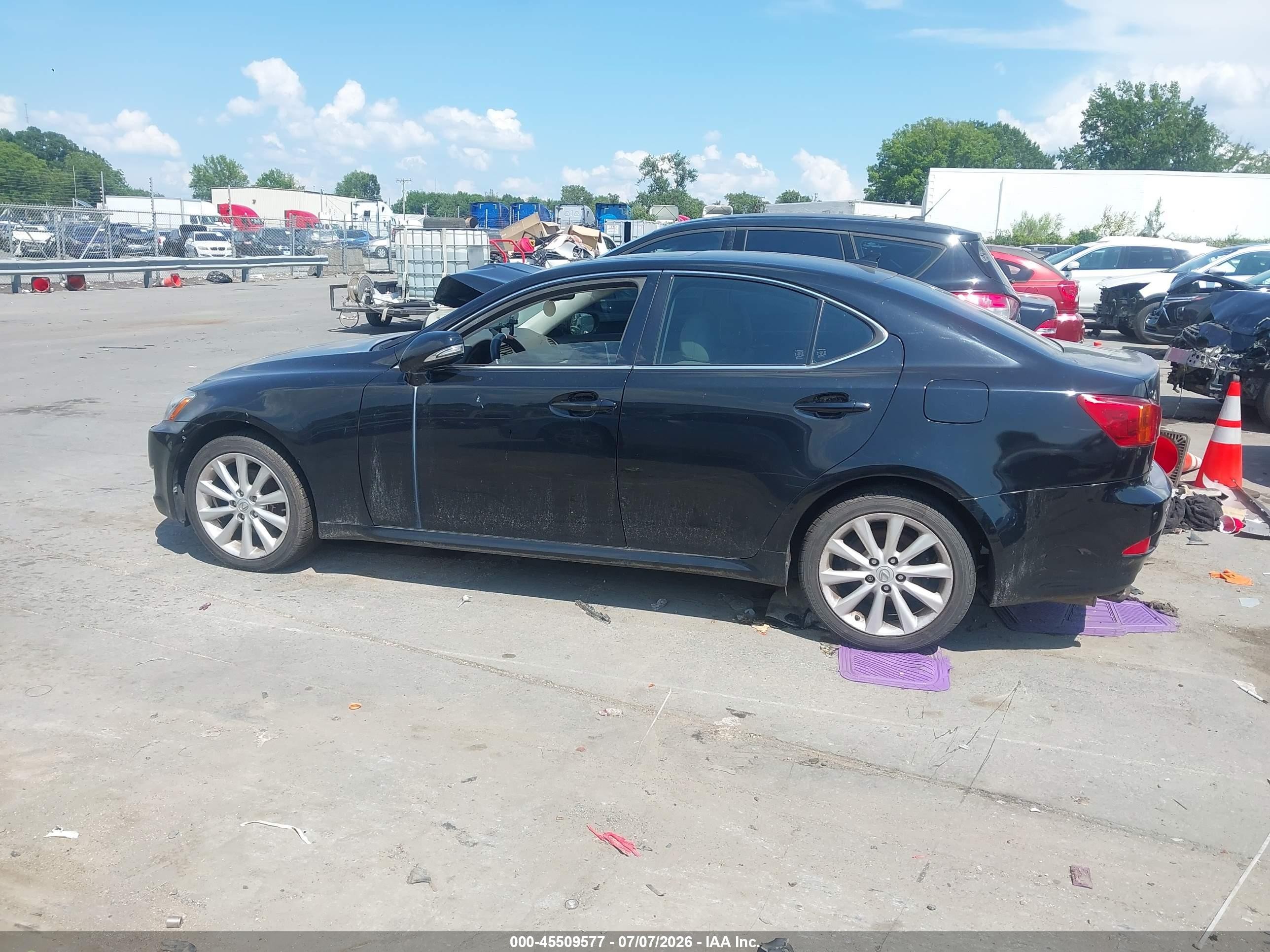 2009 Lexus Is 250   Black vin: JTHCK262092031602