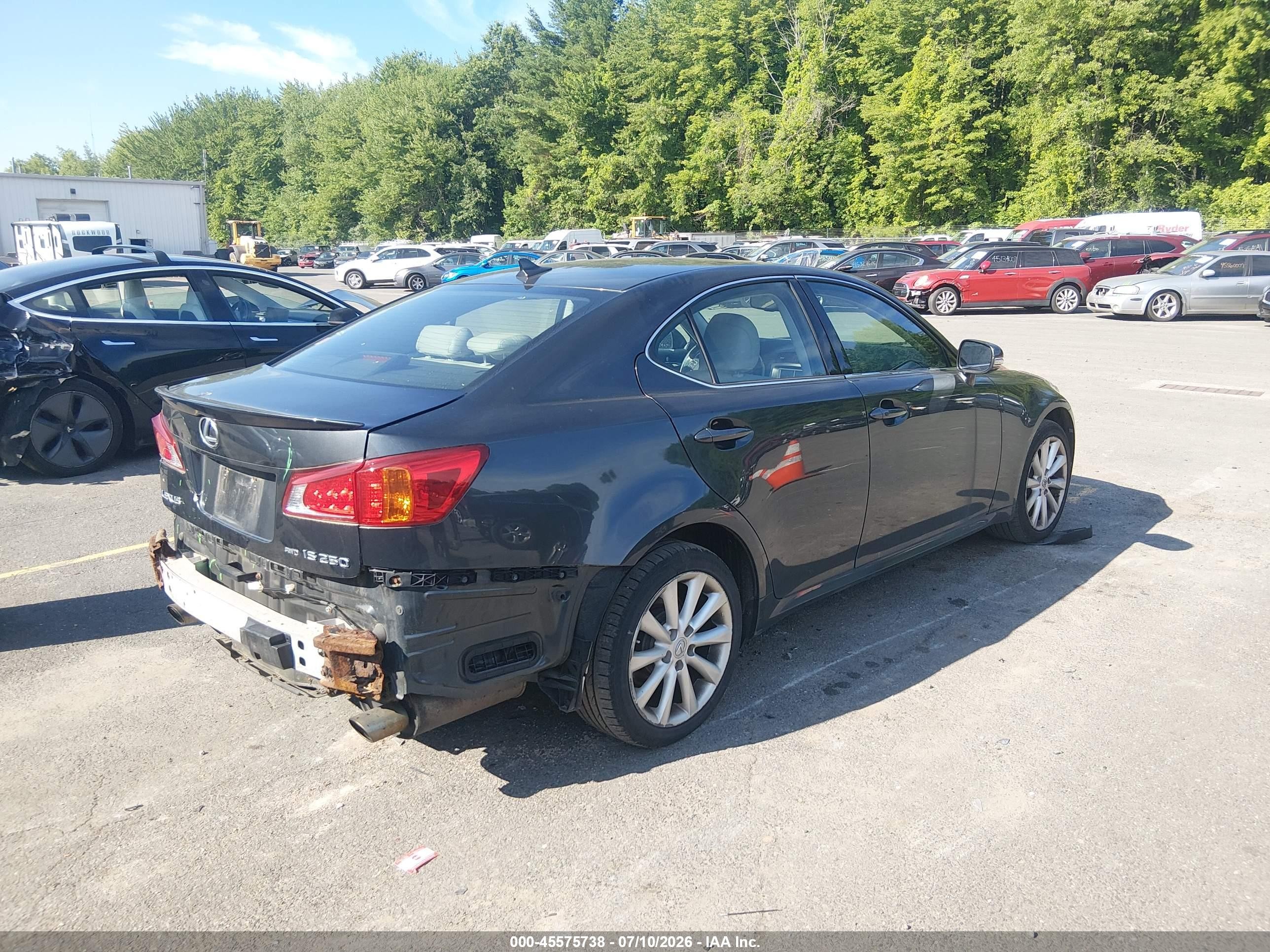 2009 Lexus Is 250   Gray vin: JTHCK262092031907
