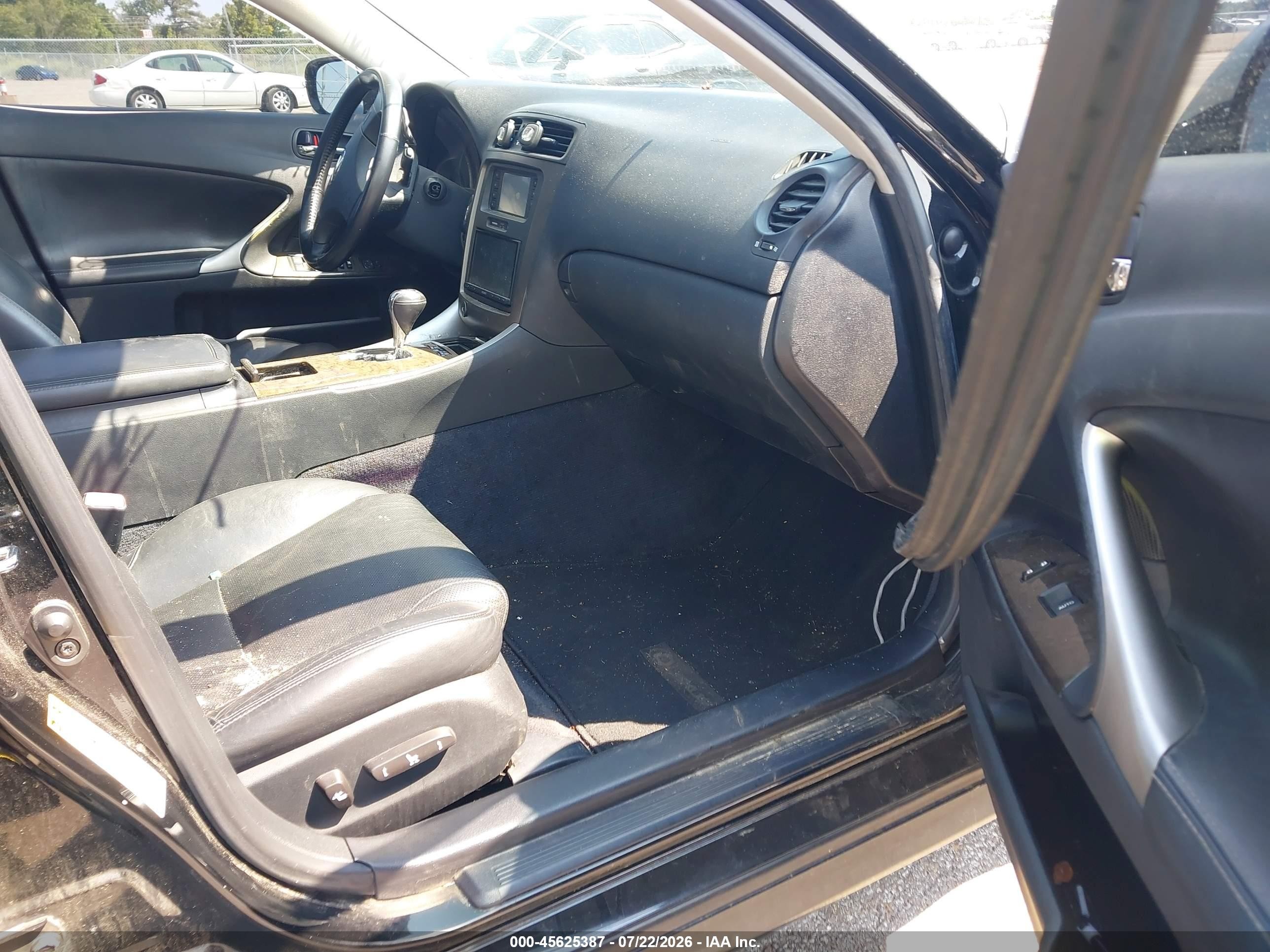 2009 Lexus Is 250   Black vin: JTHCK262095032361