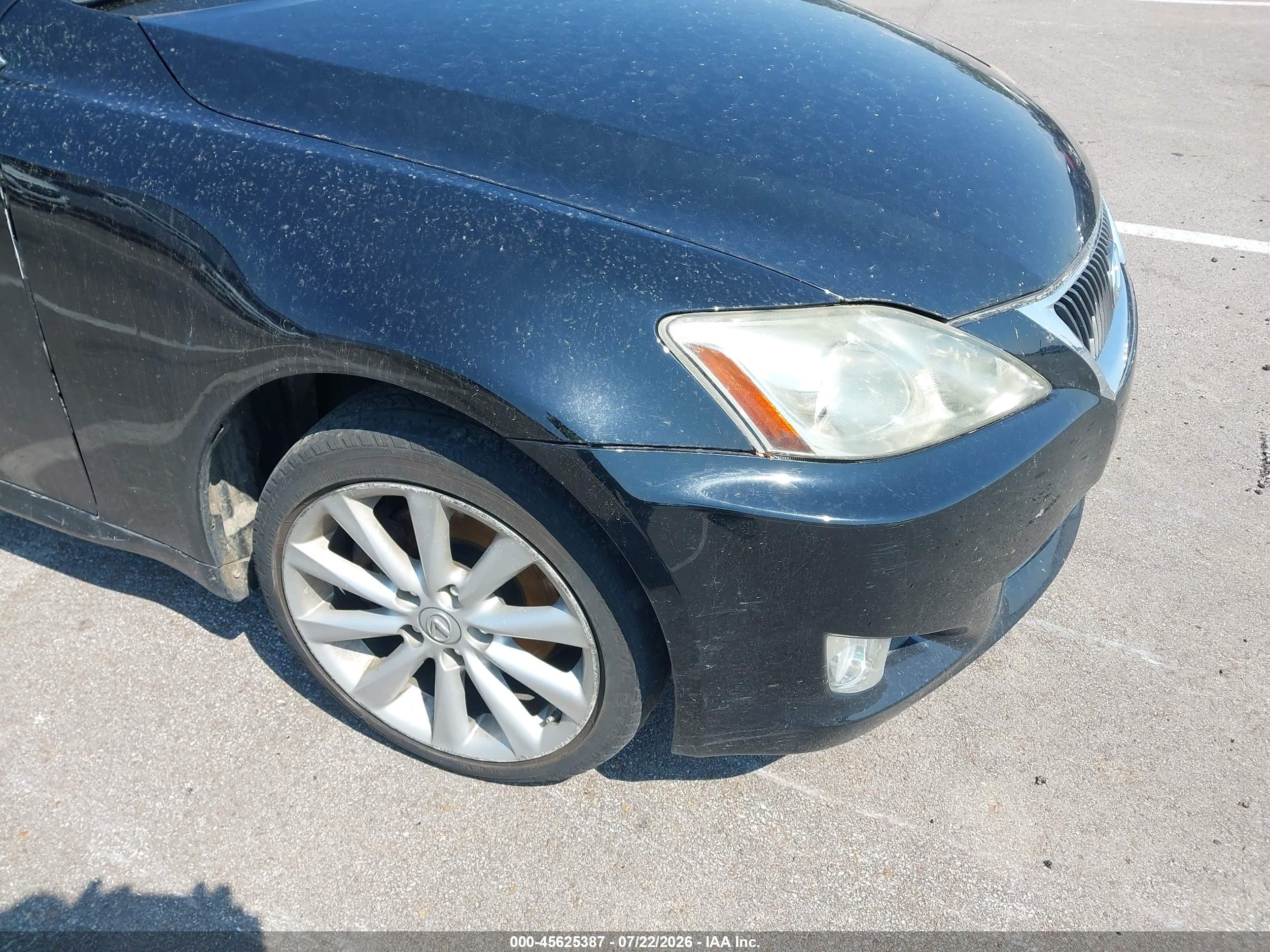 2009 Lexus Is 250   Black vin: JTHCK262095032361