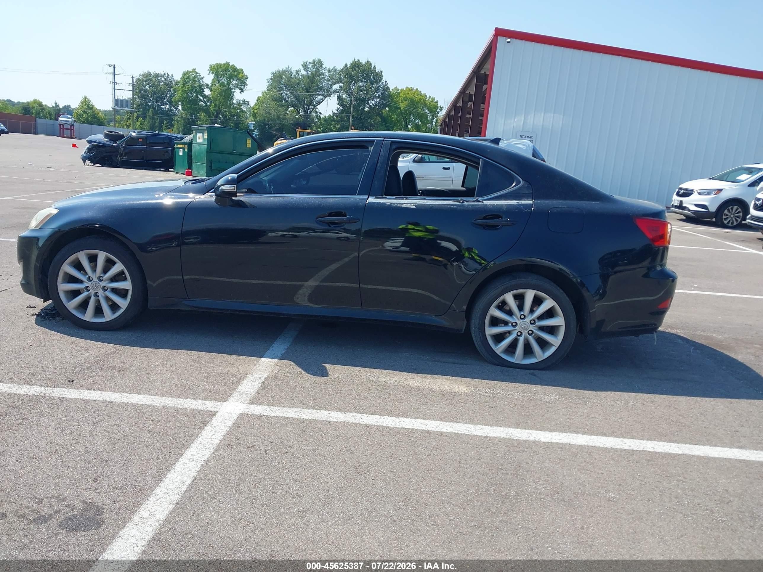 2009 Lexus Is 250   Black vin: JTHCK262095032361