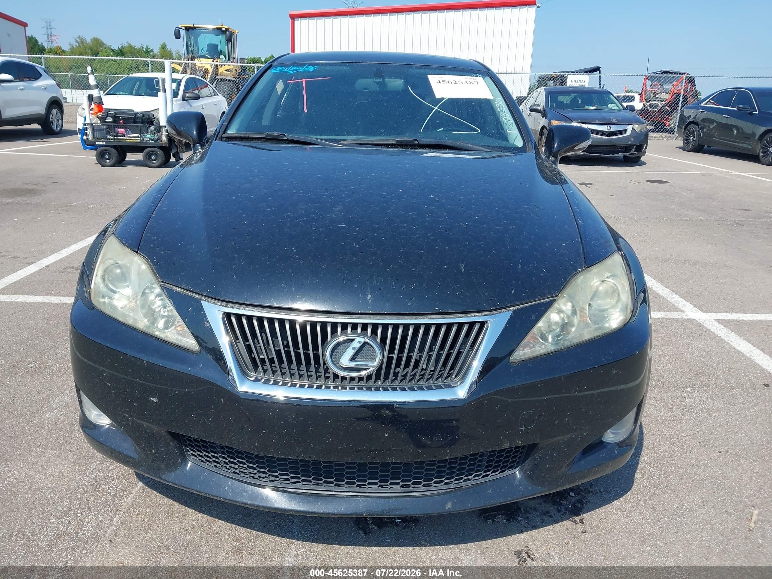 2009 Lexus Is 250   Black vin: JTHCK262095032361