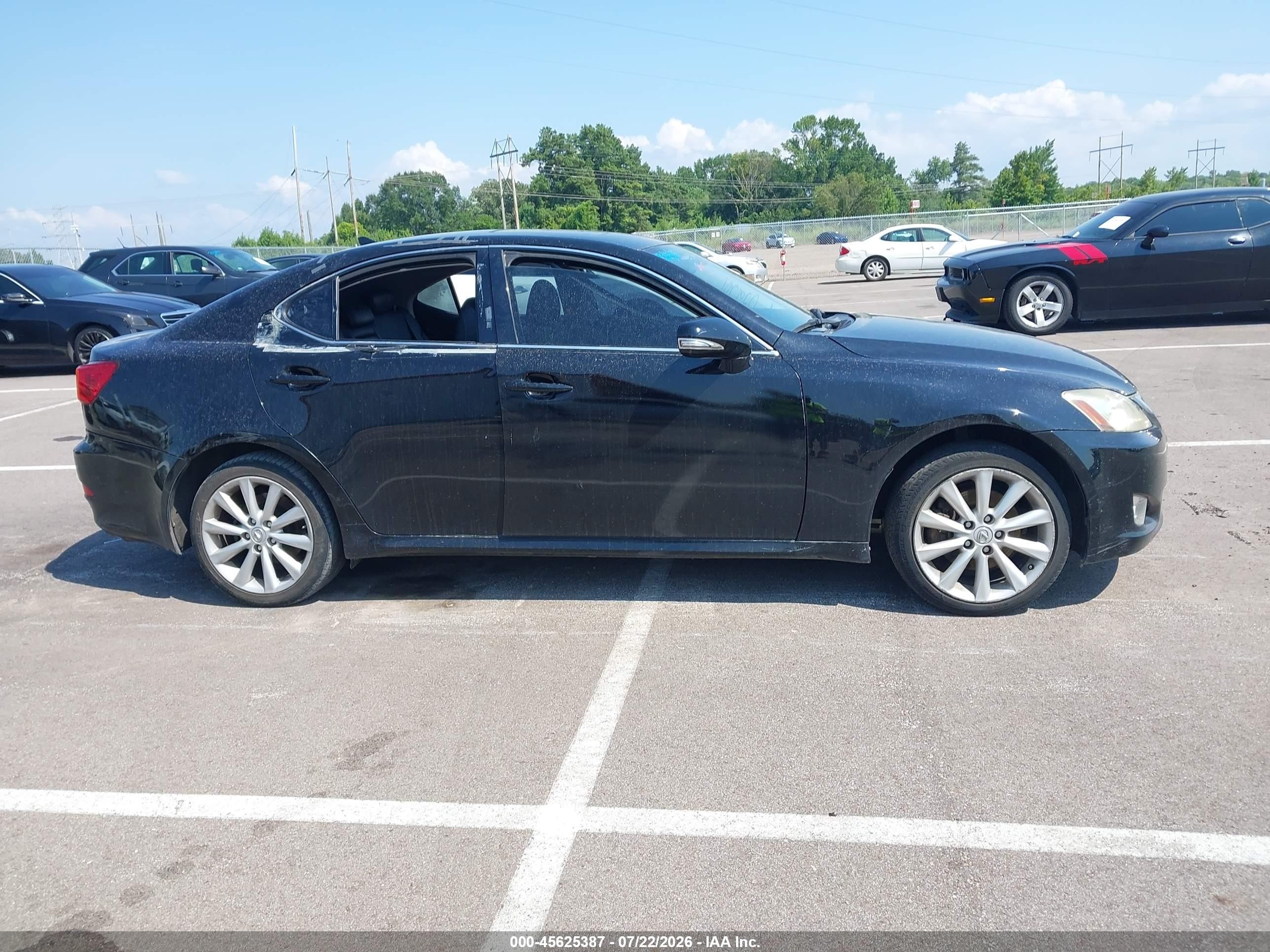2009 Lexus Is 250   Black vin: JTHCK262095032361