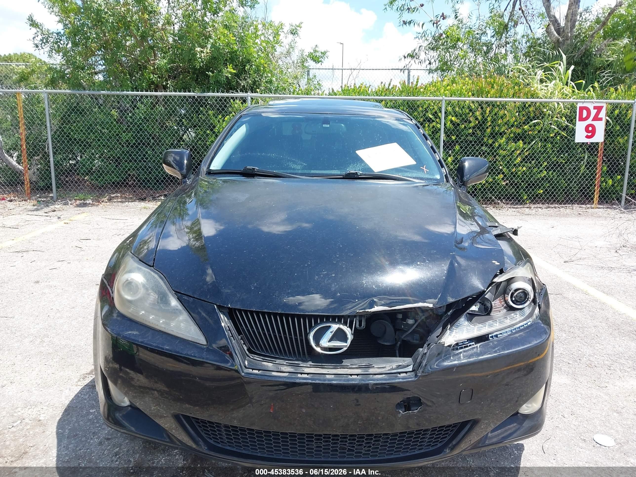 2006 Lexus Is 250   Черный vin: JTHCK262162000984