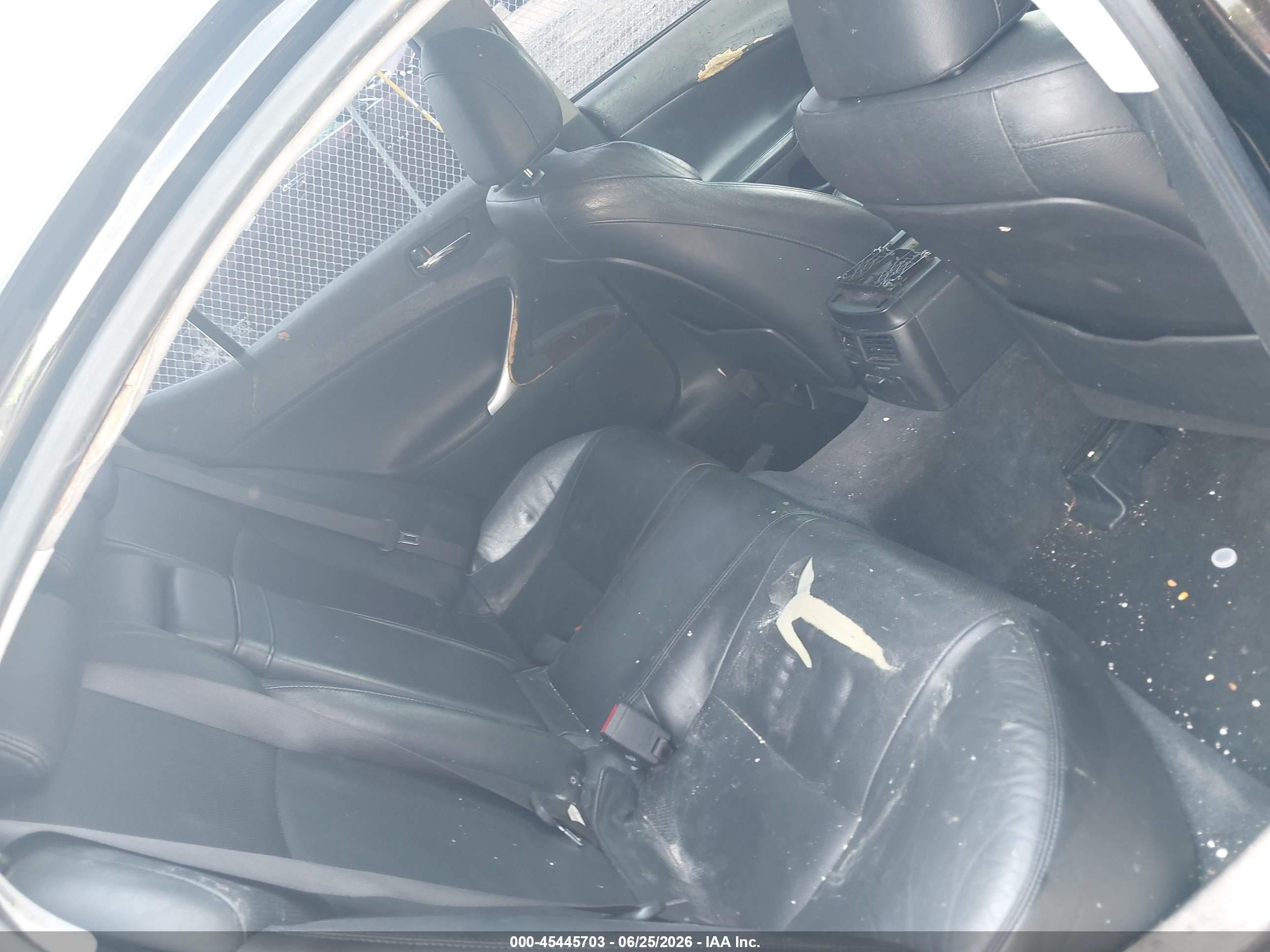 2006 Lexus Is 250   Black vin: JTHCK262162006820