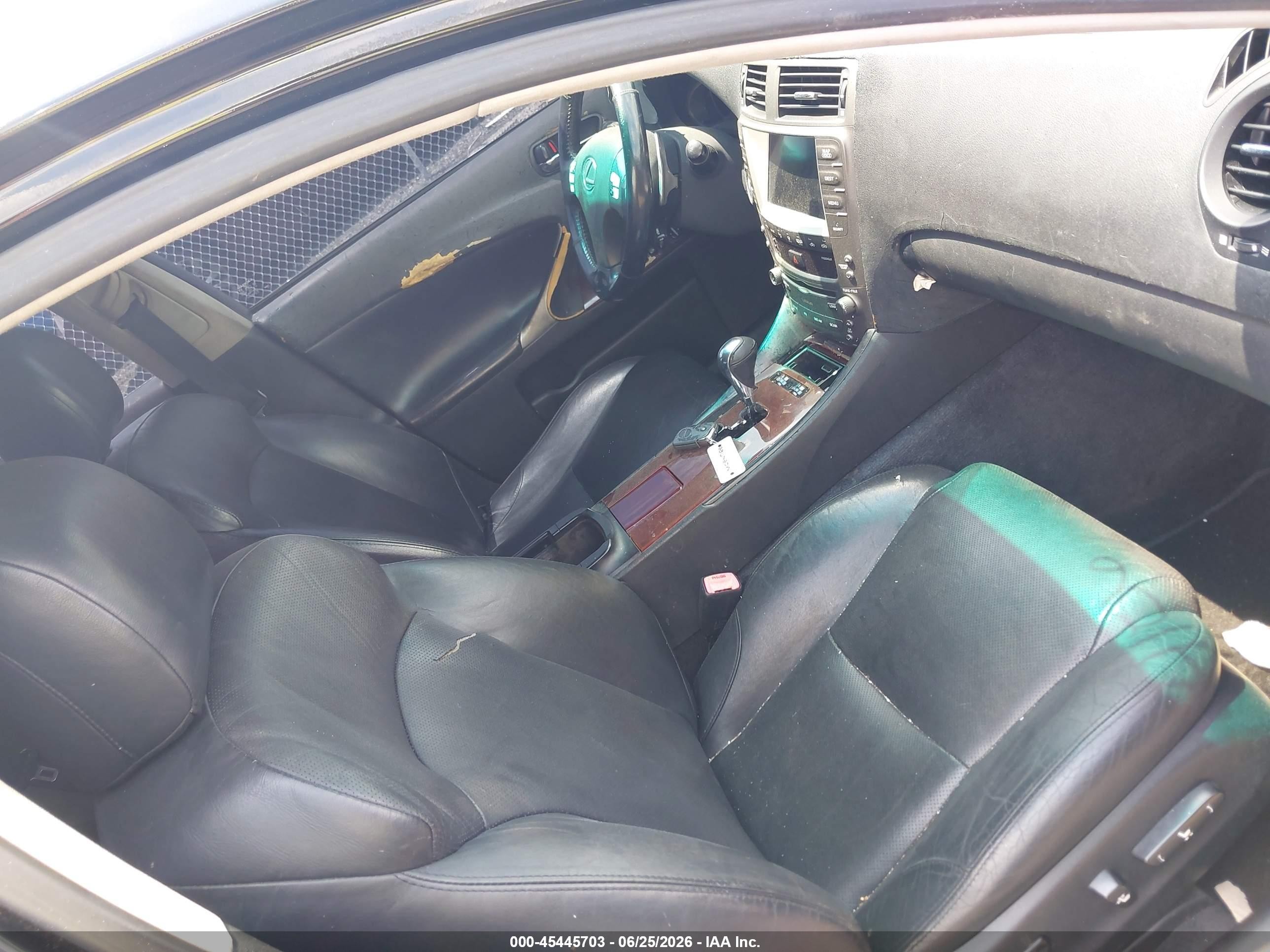 2006 Lexus Is 250   Black vin: JTHCK262162006820