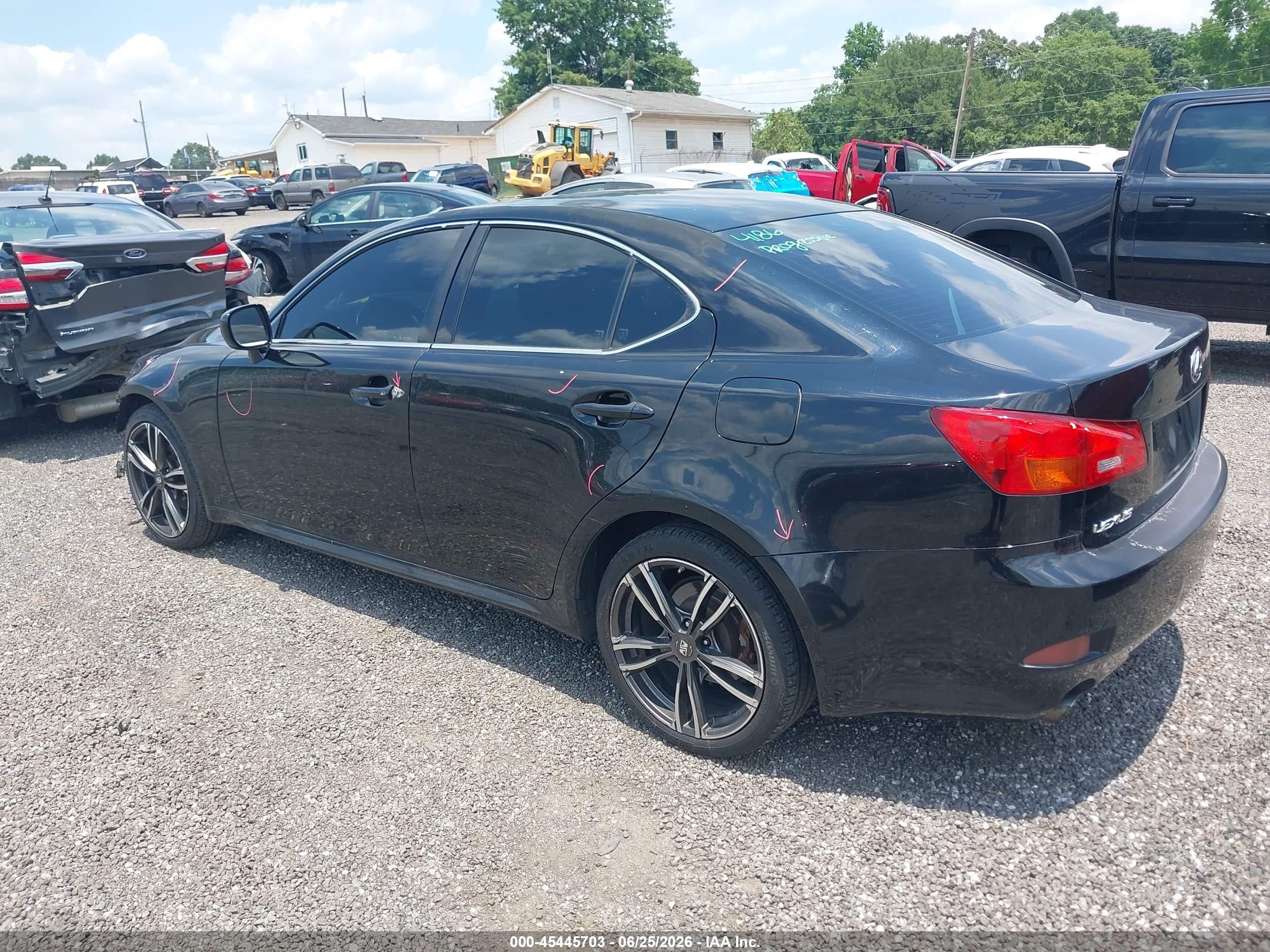 2006 Lexus Is 250   Black vin: JTHCK262162006820