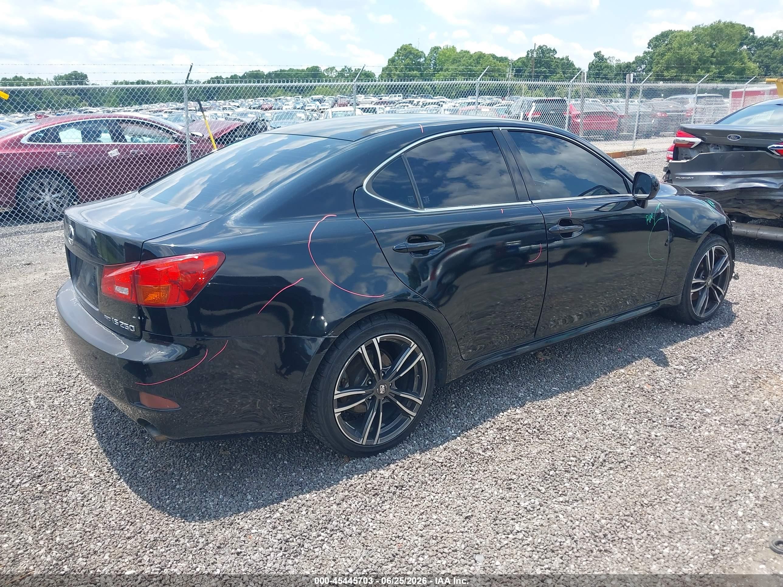 2006 Lexus Is 250   Black vin: JTHCK262162006820
