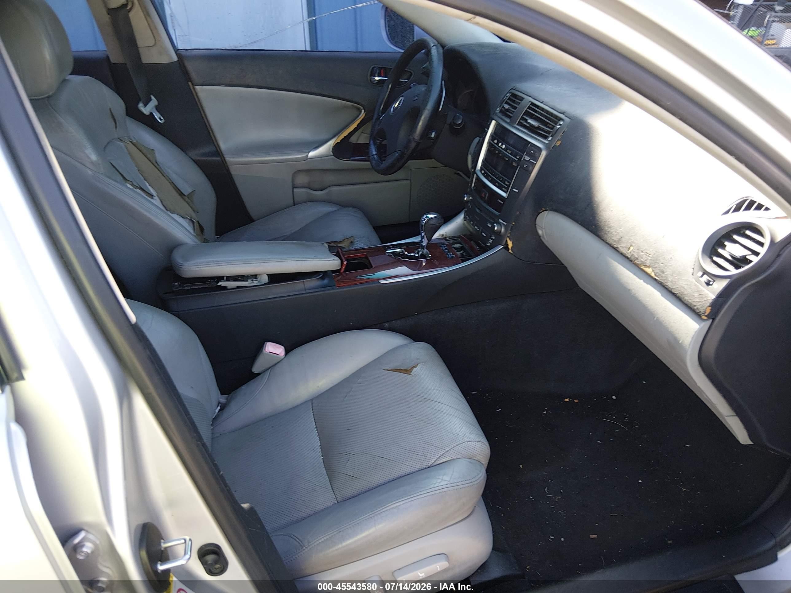 2006 Lexus Is 250   Gray vin: JTHCK262162008437