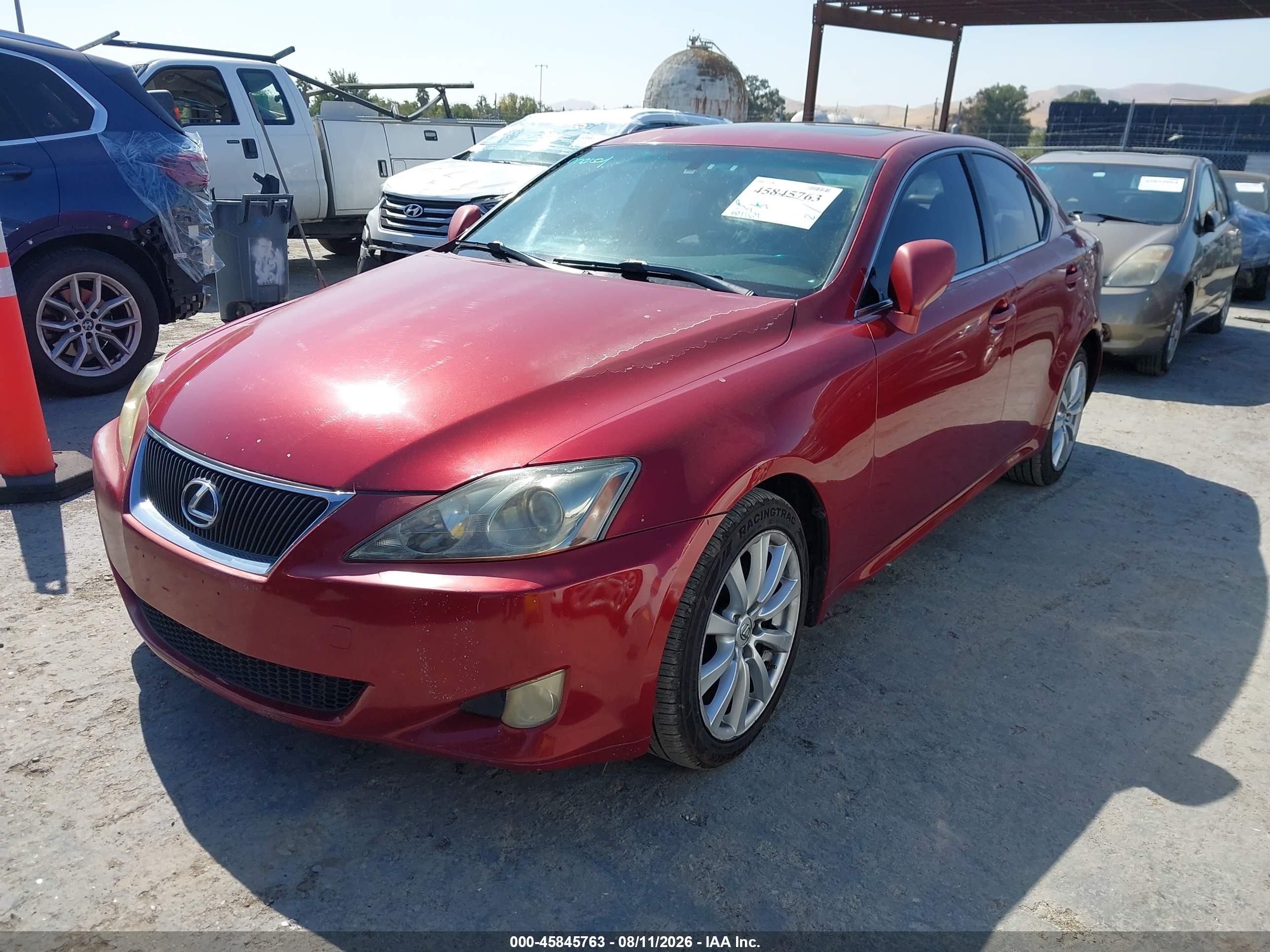 2007 Lexus Is 250   Красный vin: JTHCK262175009006