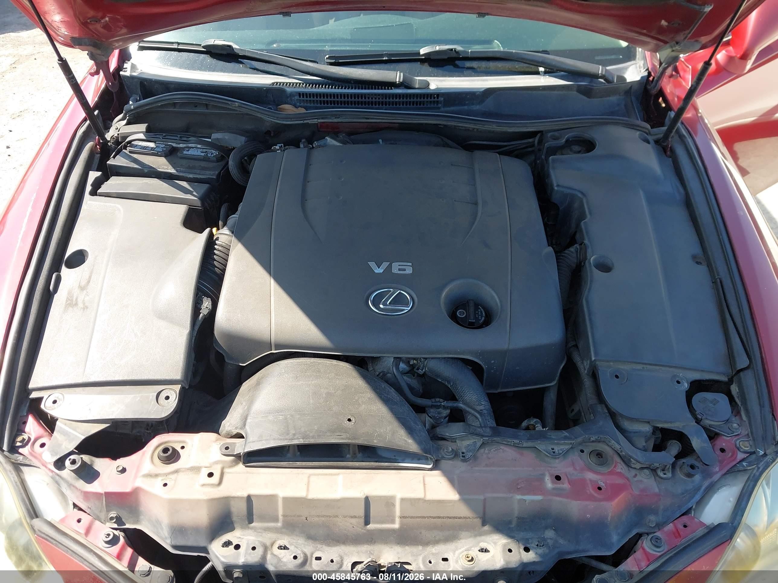 2007 Lexus Is 250   Красный vin: JTHCK262175009006