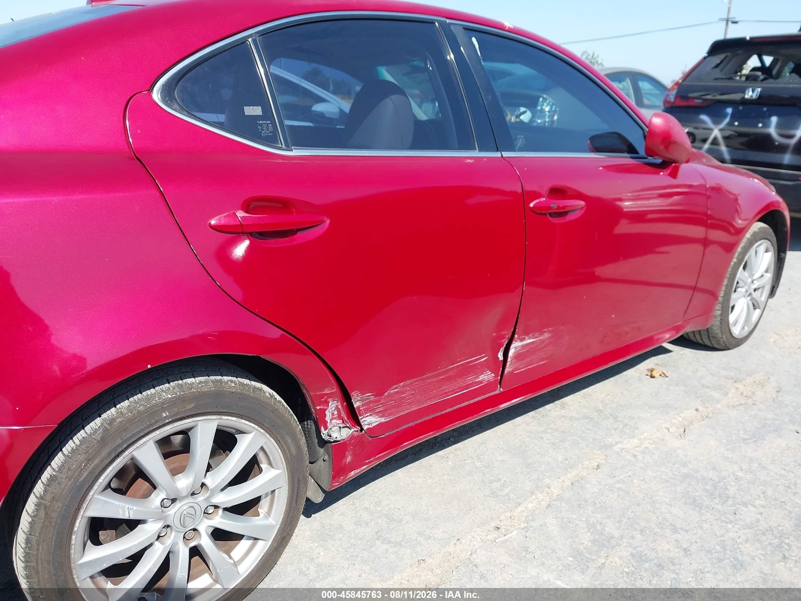 2007 Lexus Is 250   Красный vin: JTHCK262175009006