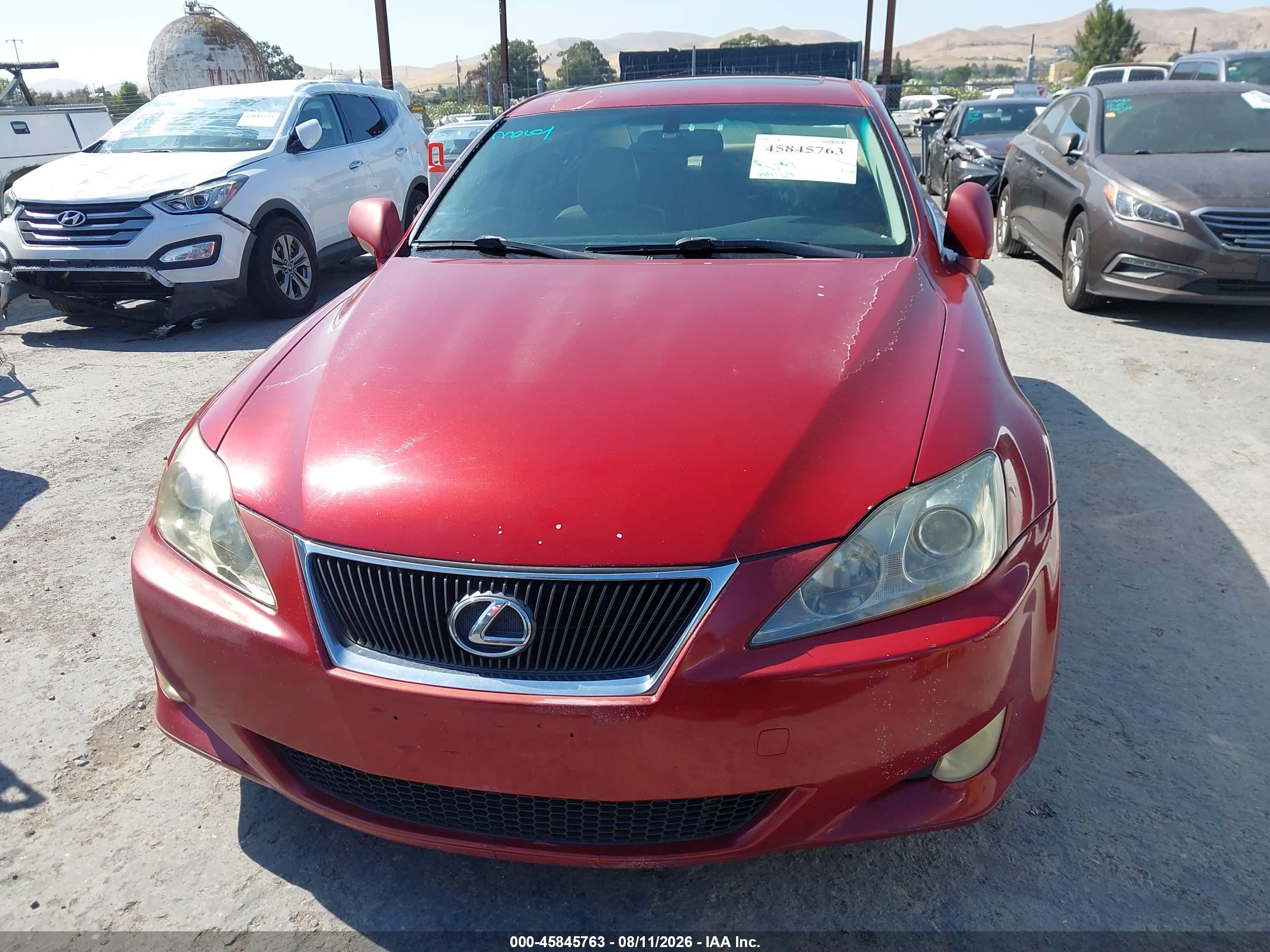 2007 Lexus Is 250   Красный vin: JTHCK262175009006