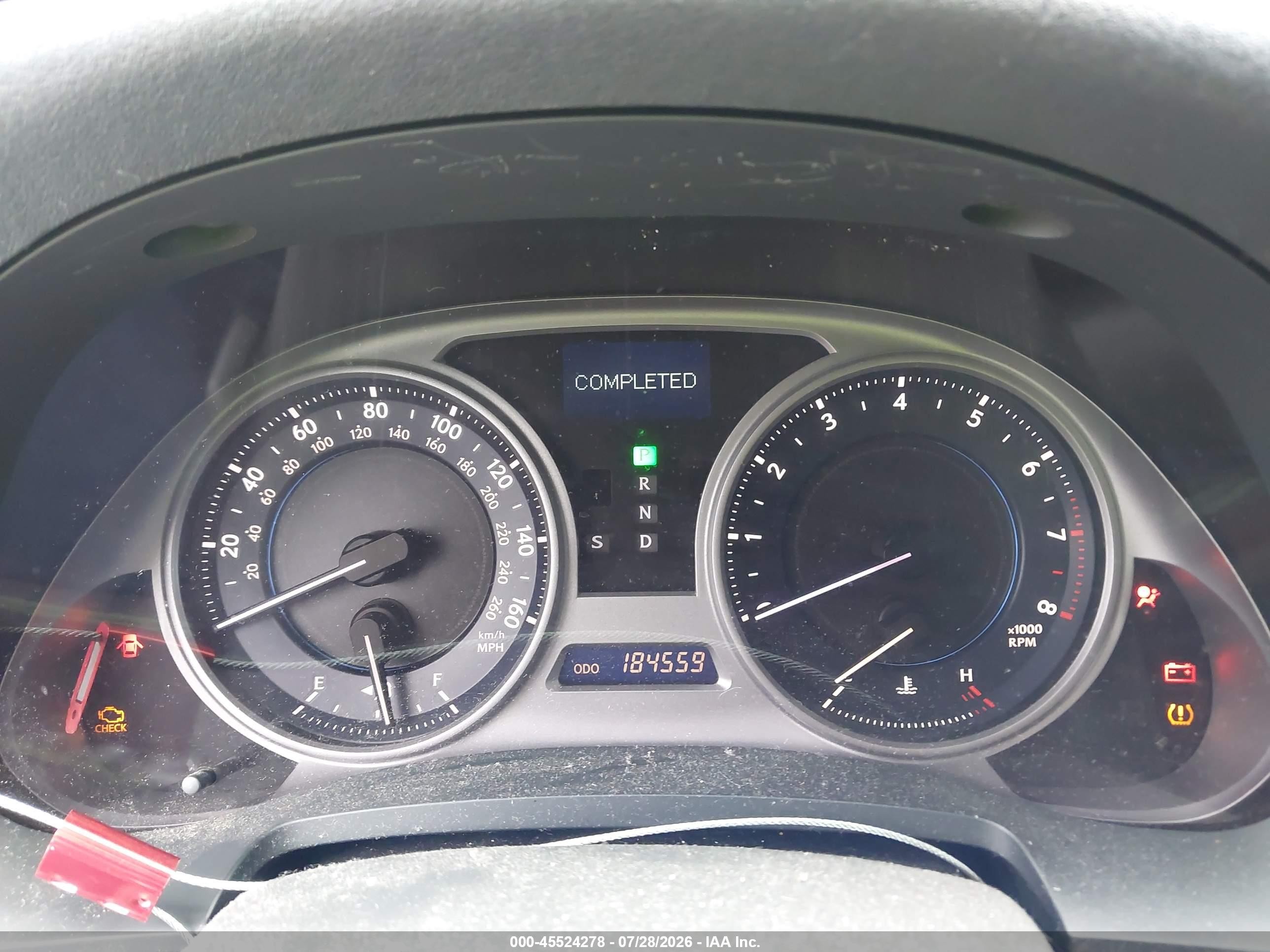 2008 Lexus Is 250   Red vin: JTHCK262182022003