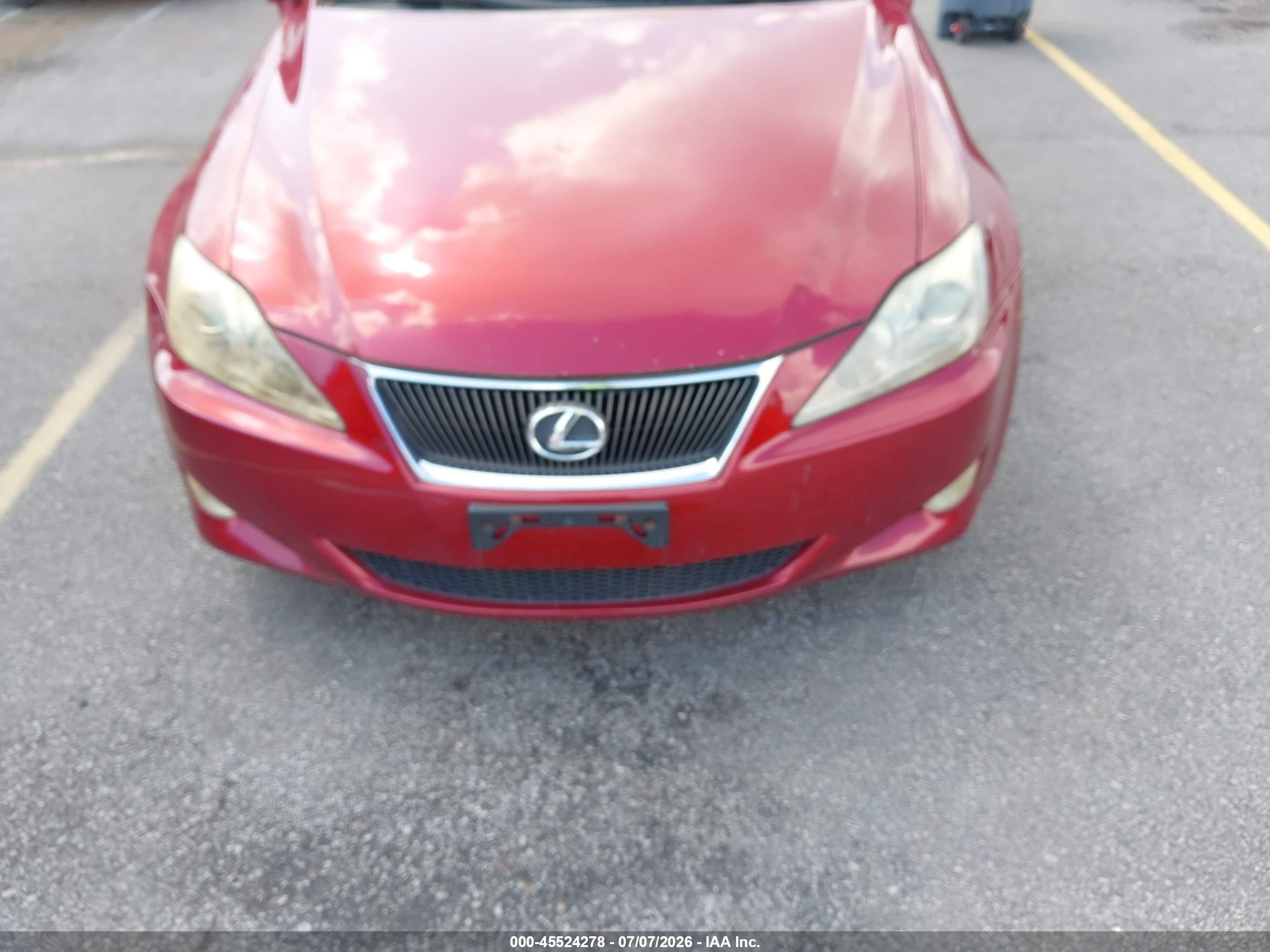 2008 Lexus Is 250   Red vin: JTHCK262182022003
