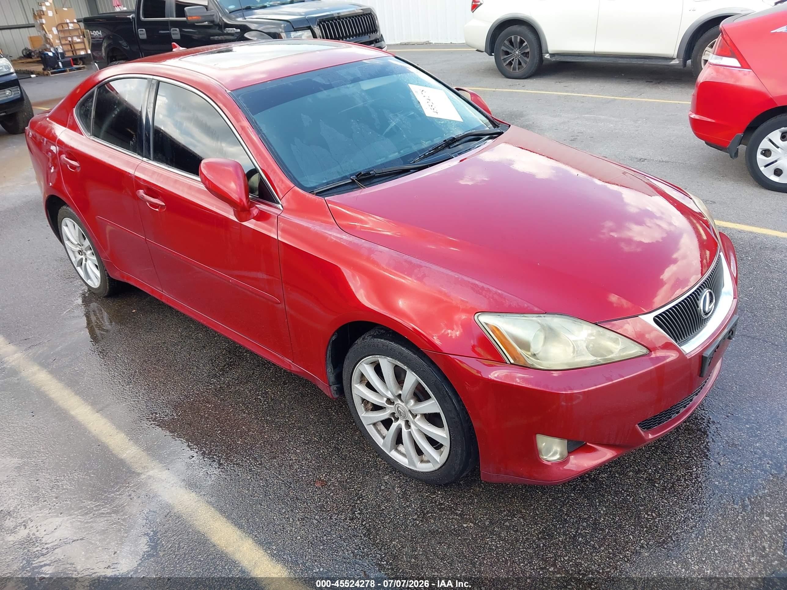 2008 Lexus Is 250   Red vin: JTHCK262182022003