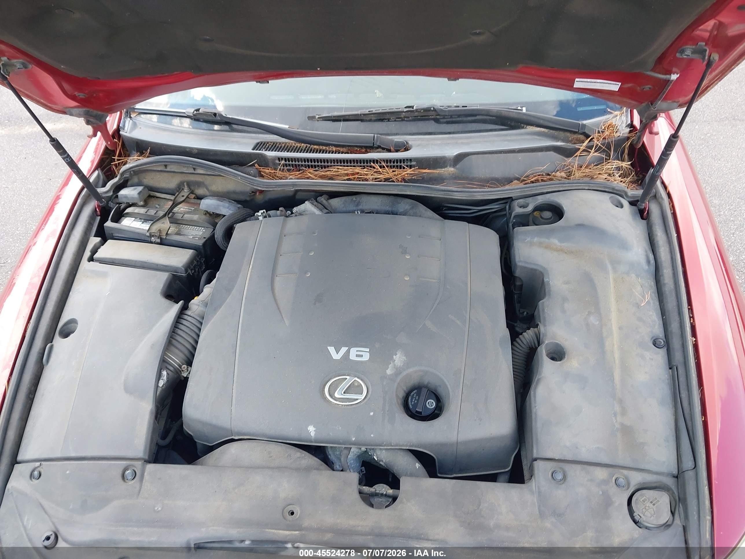 2008 Lexus Is 250   Red vin: JTHCK262182022003