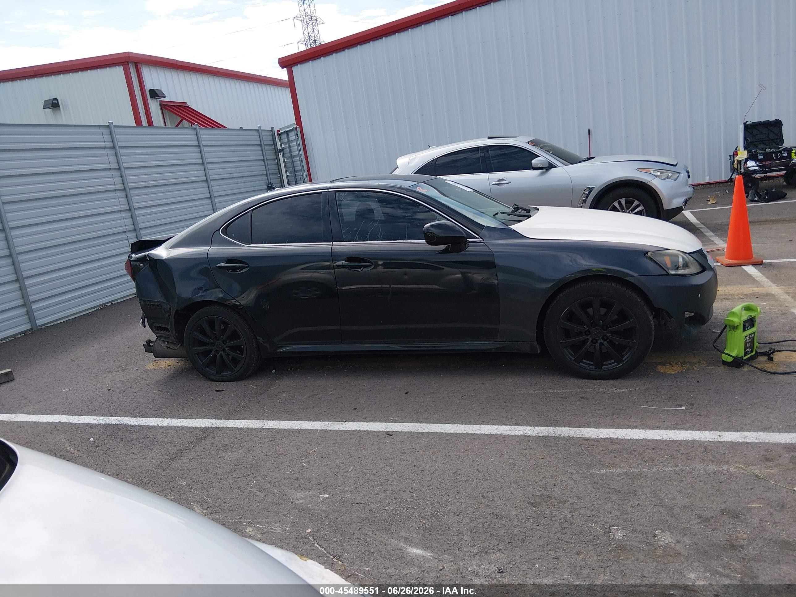 2008 Lexus Is 250   Black vin: JTHCK262182023345
