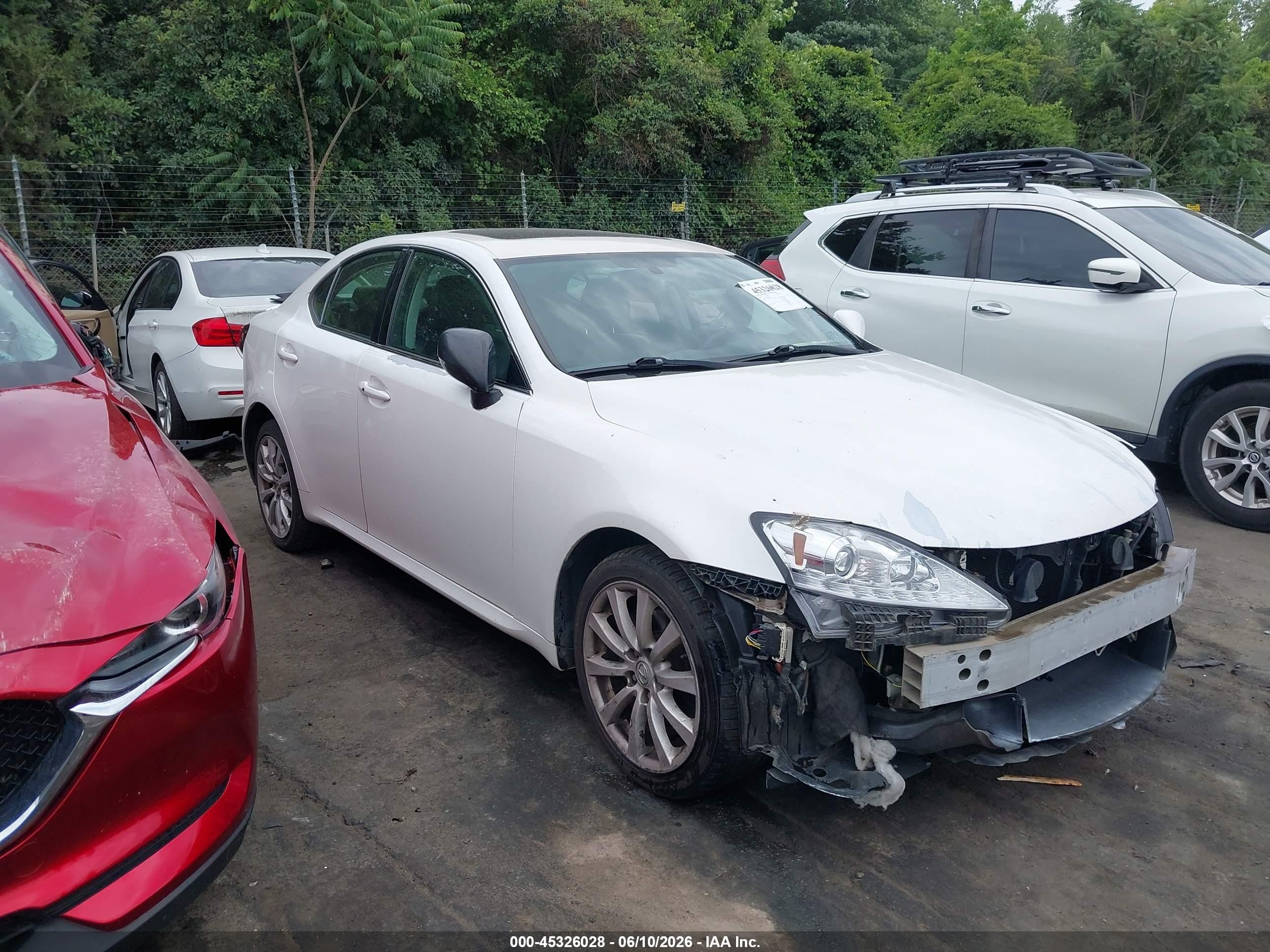 2008 Lexus Is 250 White vin: JTHCK262182025063