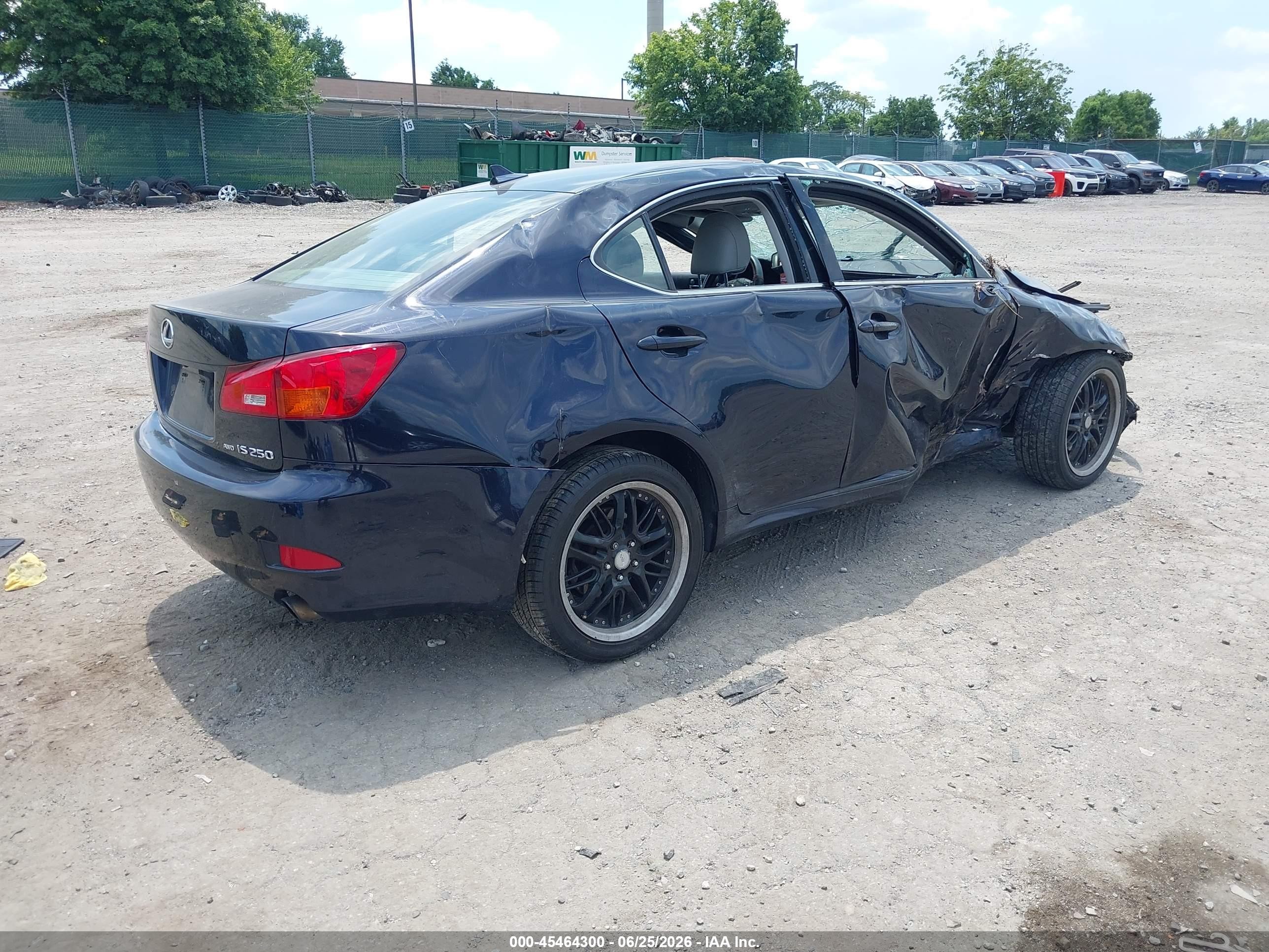 2008 Lexus Is 250   Black vin: JTHCK262185020041