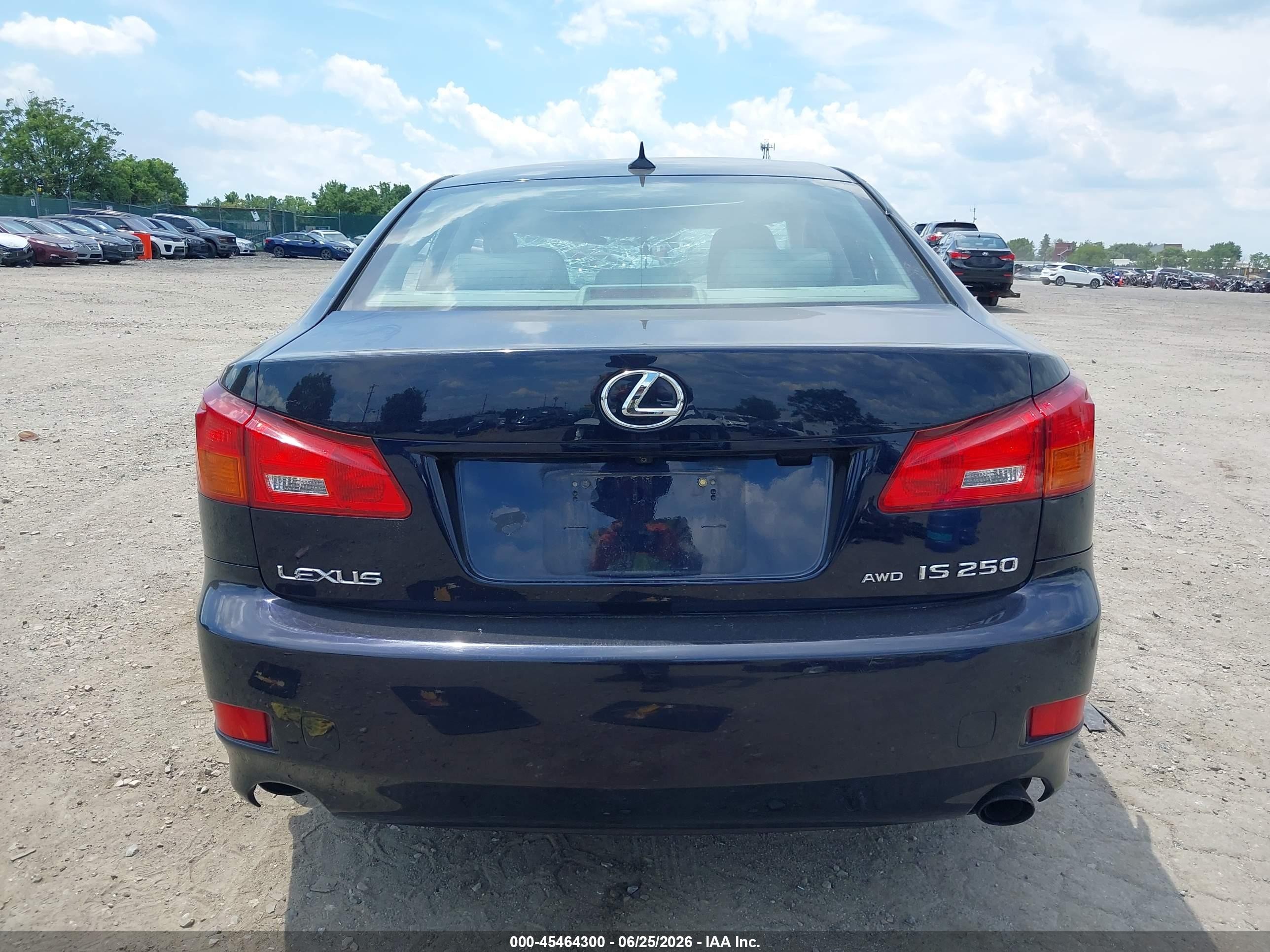 2008 Lexus Is 250   Black vin: JTHCK262185020041