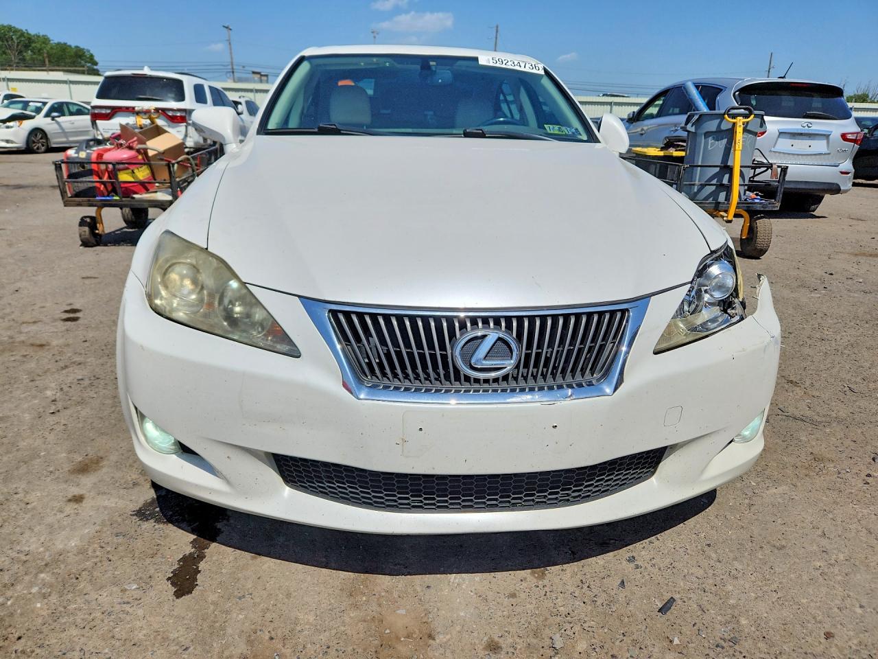 2009 Lexus Is 250 White vin: JTHCK262192031799